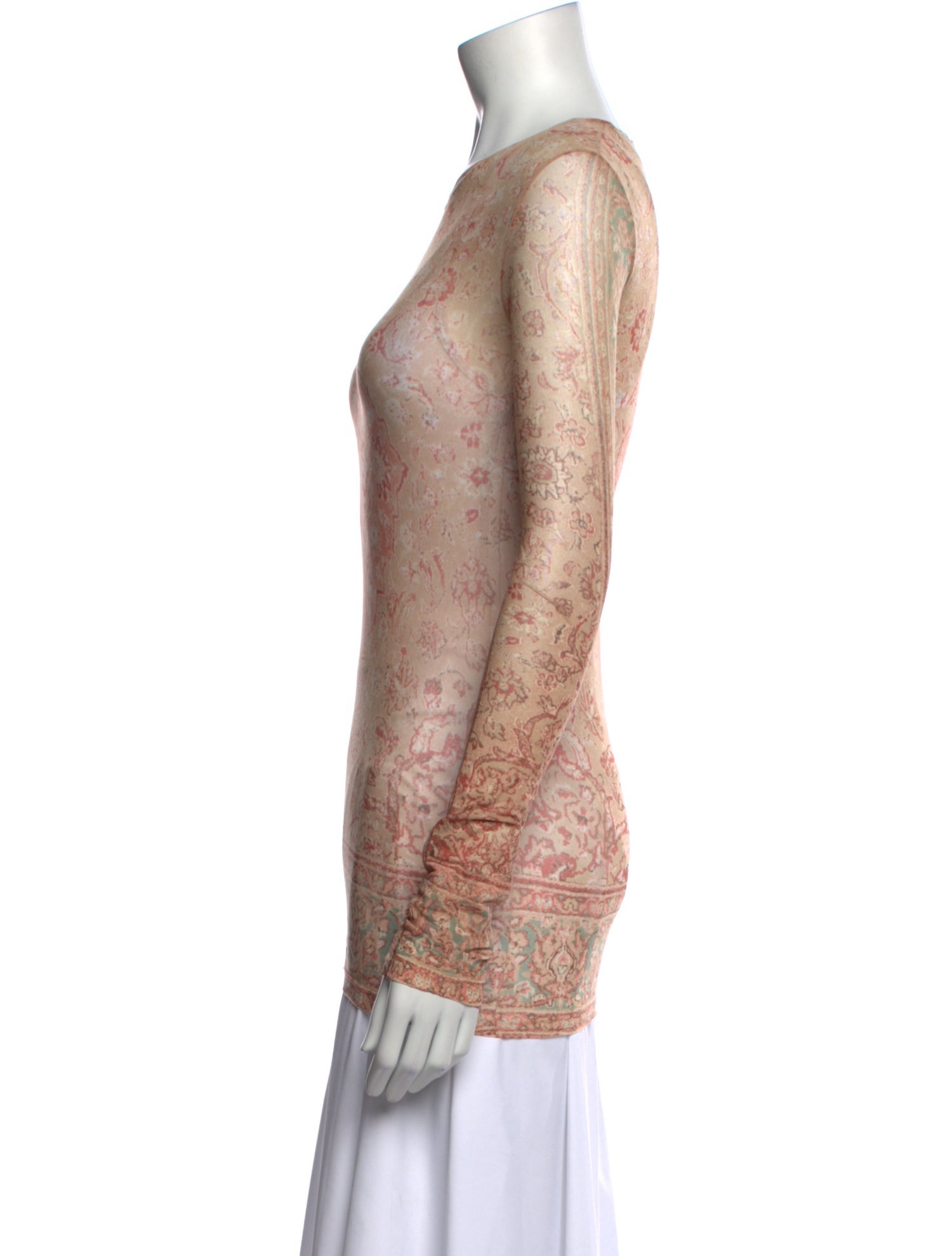 Acne Studios Printed Crew Neck Top