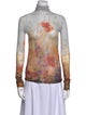 Acne Studios Tie-Dye Print Turtleneck Top