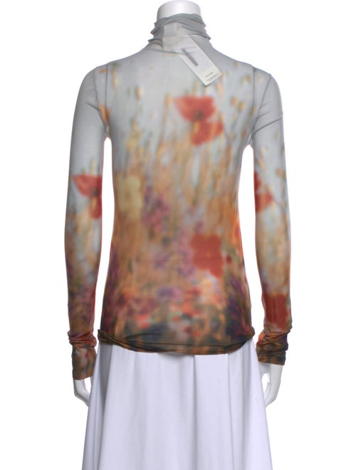 Acne Studios Tie-Dye Print Turtleneck Top