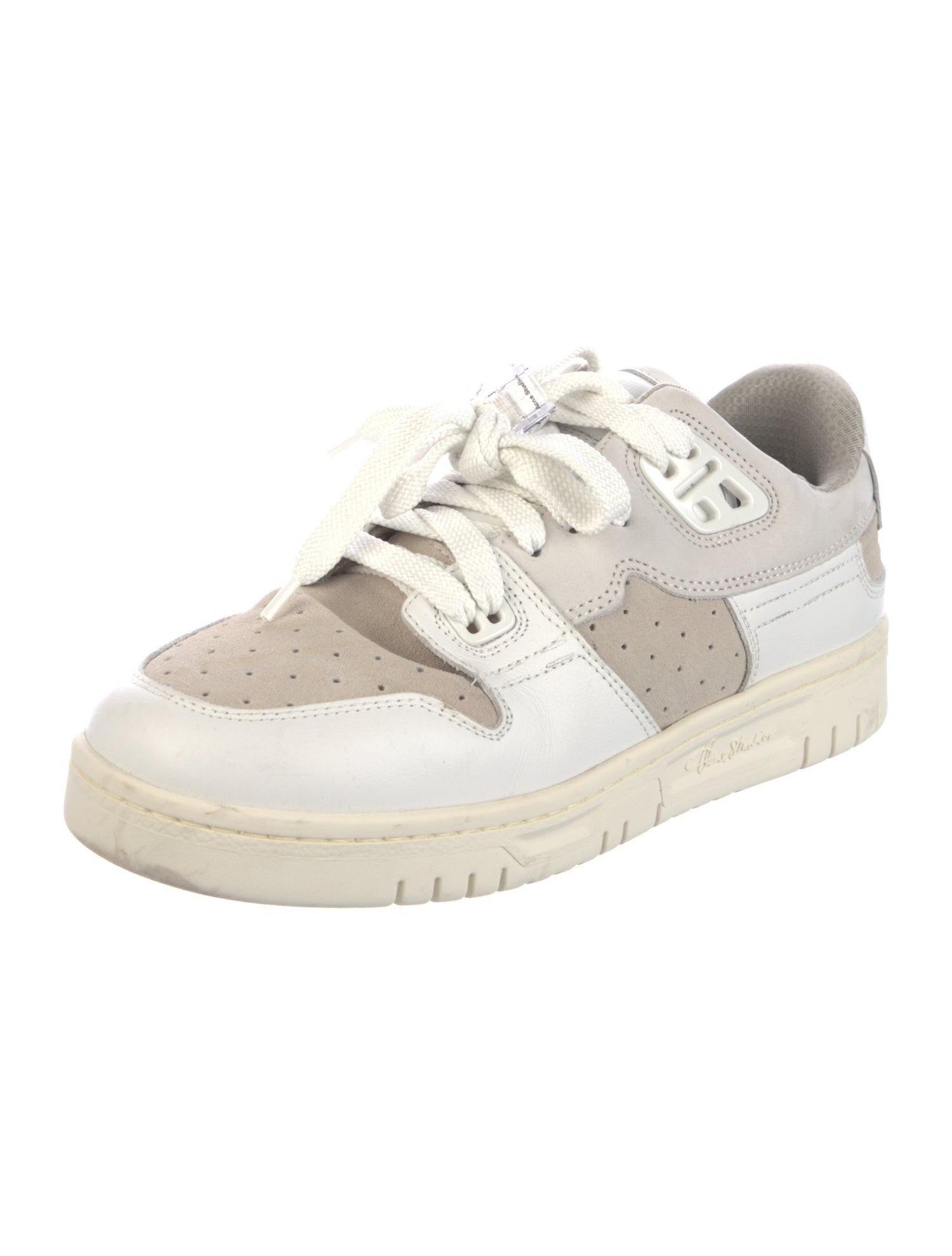Acne Studios Leather Colorblock Pattern Sneakers