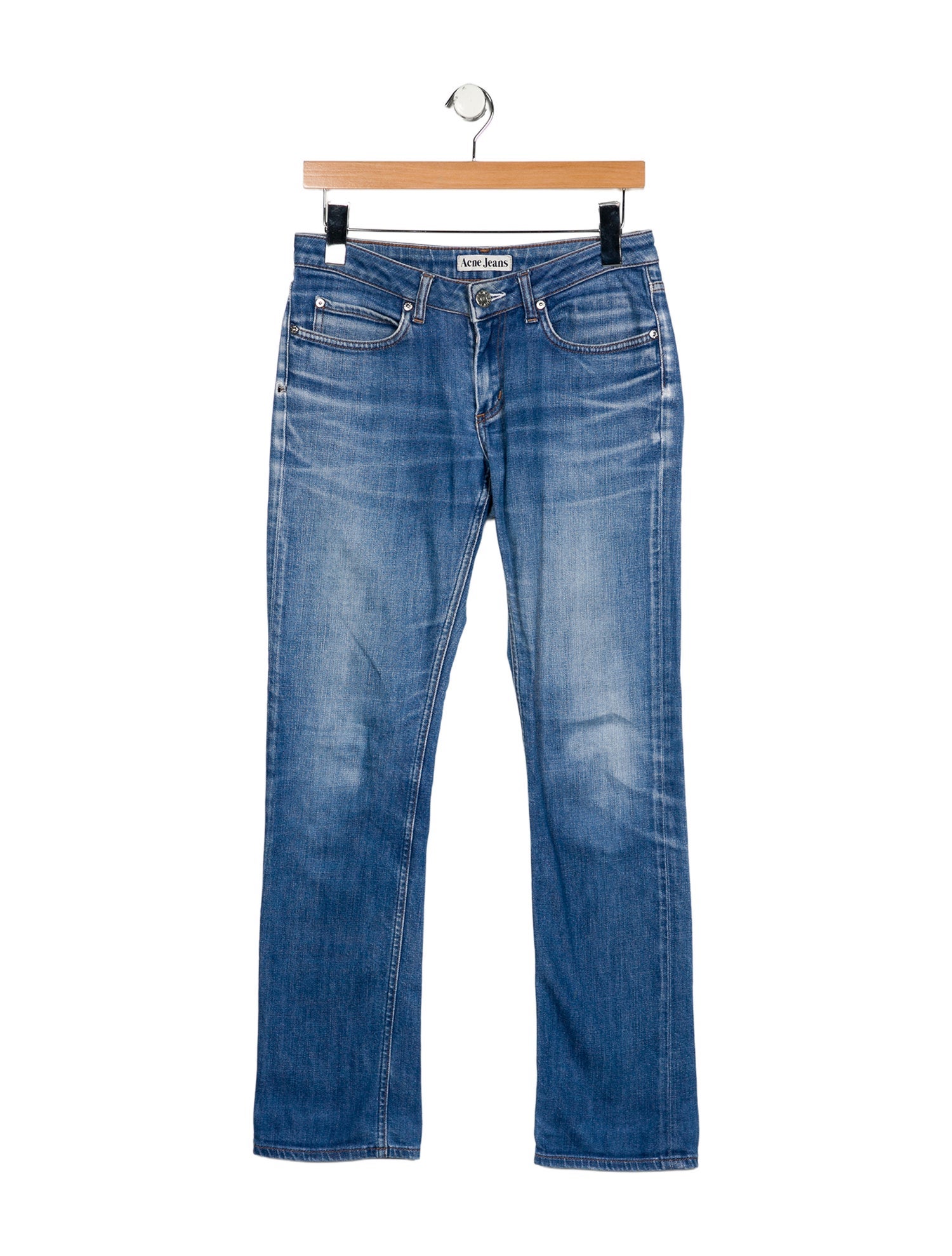 Acne Studios Mid-Rise Straight Leg Jeans