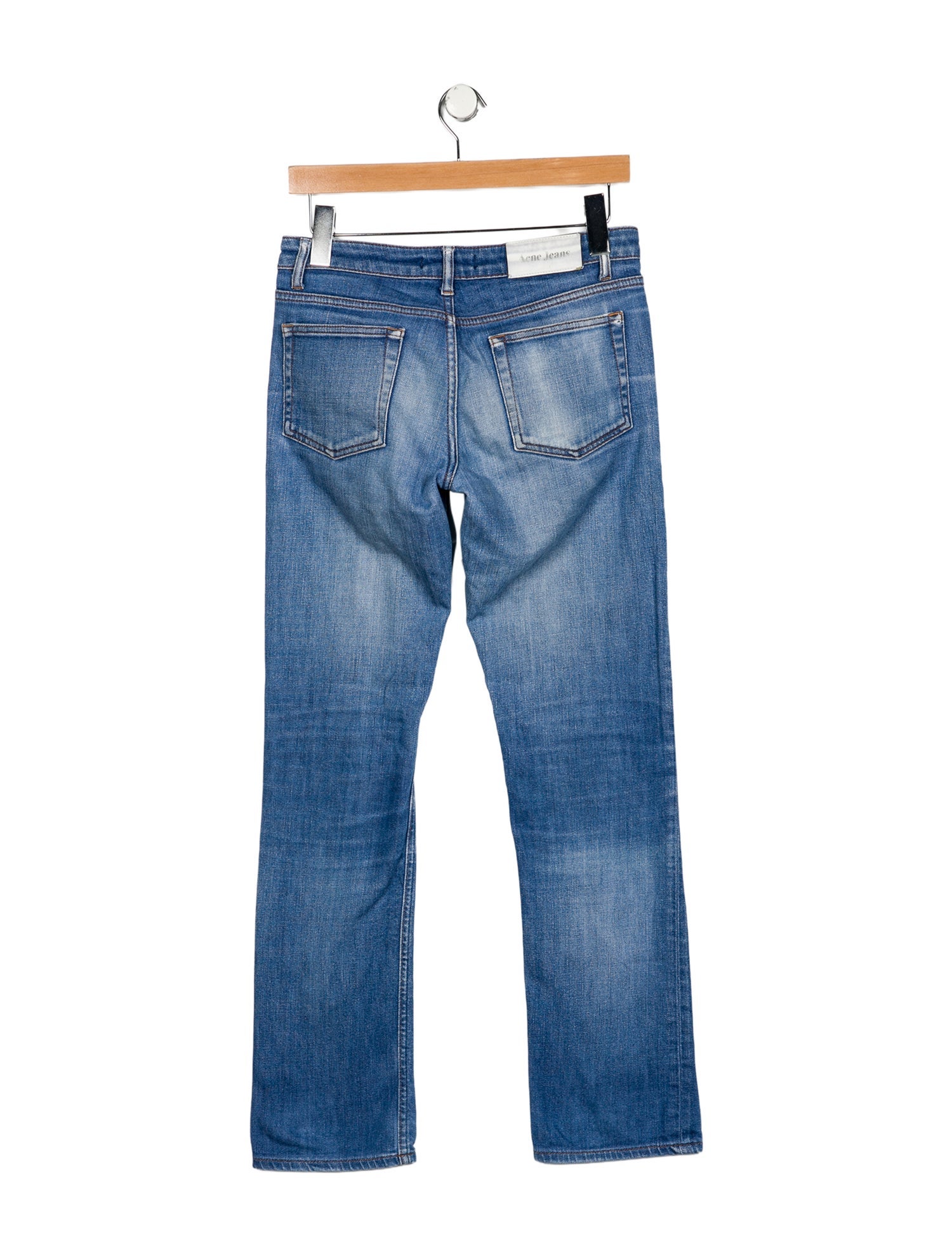 Acne Studios Mid-Rise Straight Leg Jeans