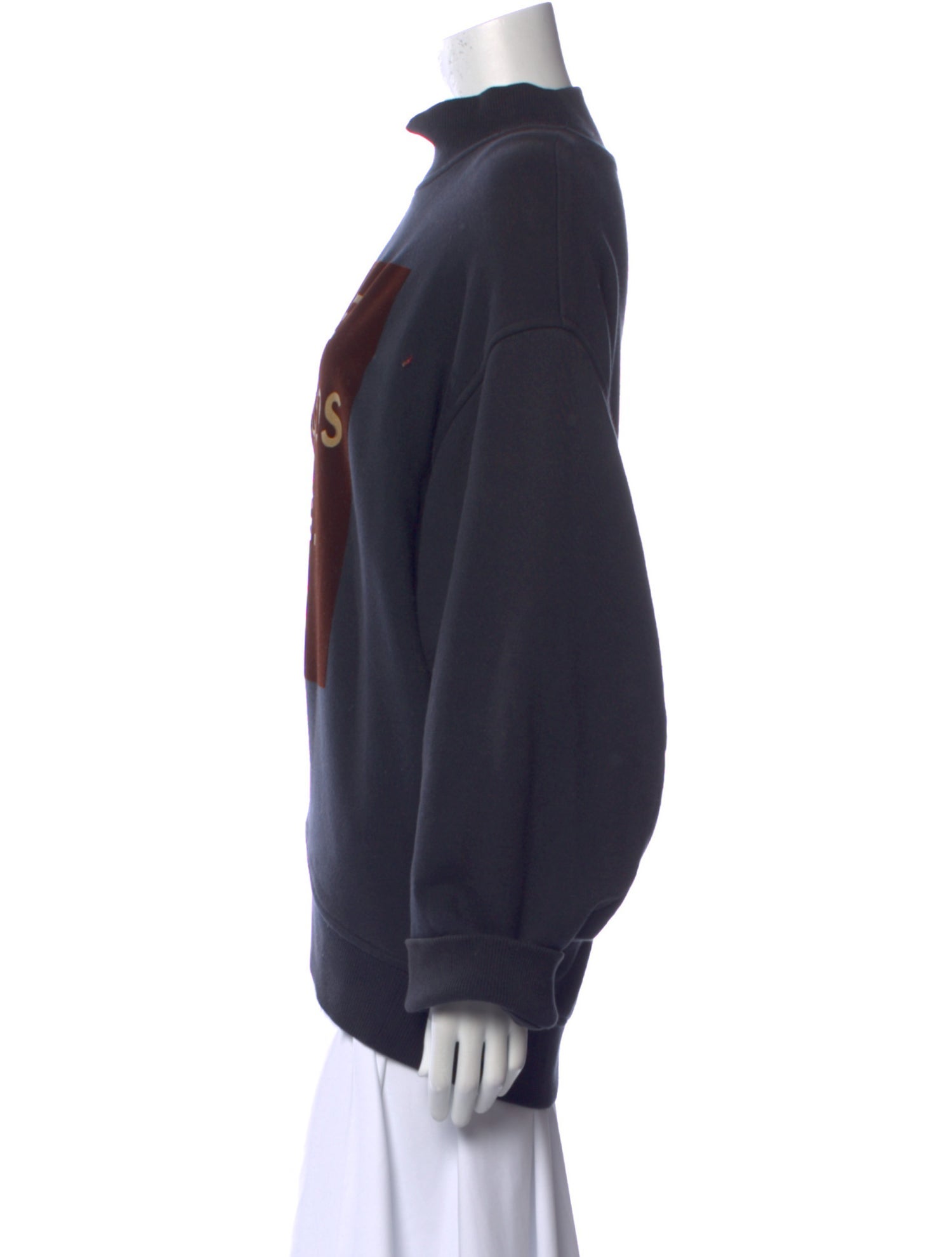 Acne Studios Graphic Print Turtleneck Sweatshirt