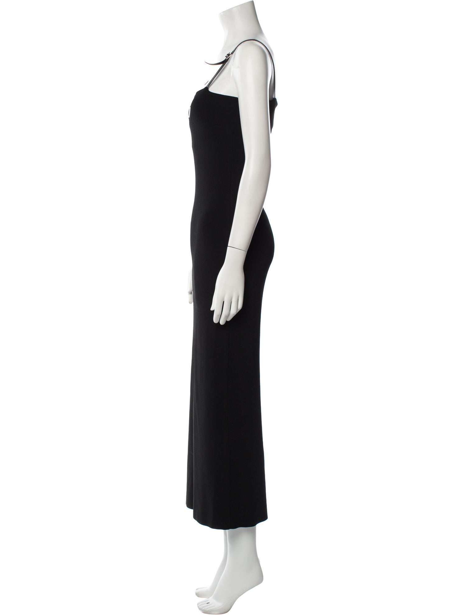 Acne Studios Square Neckline Long Dress