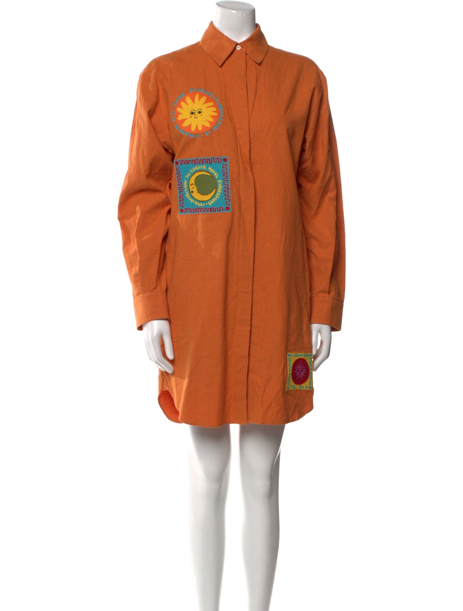 Acne Studios Graphic Print Mini Dress