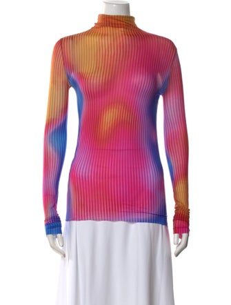 Acne Studios Striped Turtleneck Top