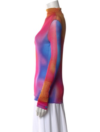Acne Studios Striped Turtleneck Top