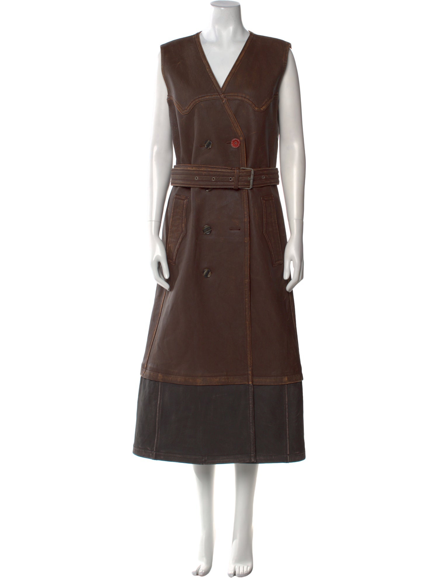 Acne Studios Lamb Leather Long Dress