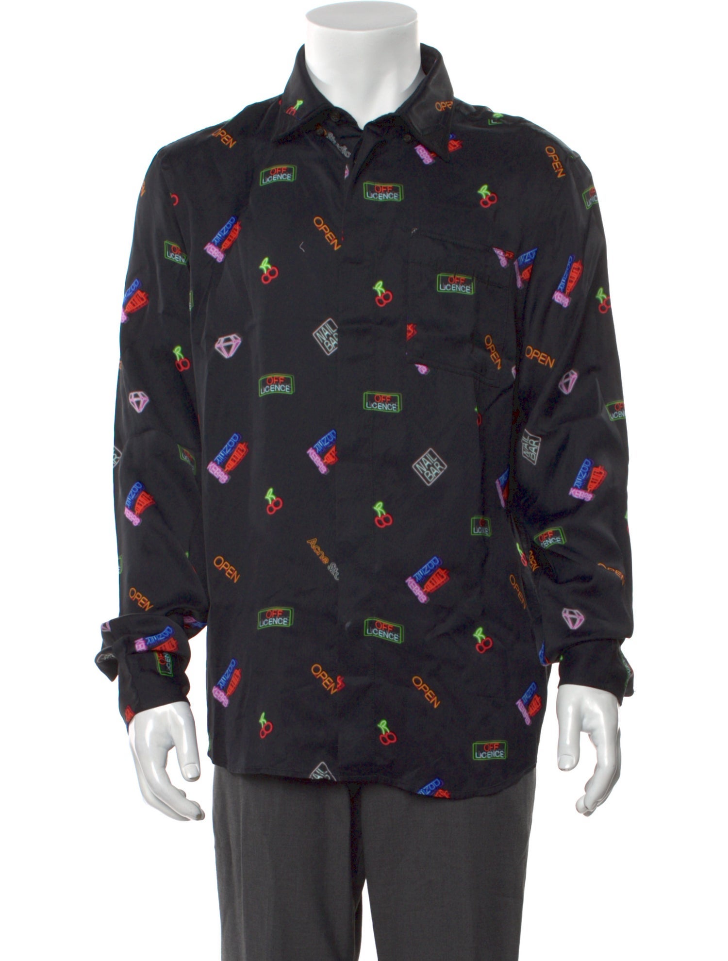 Acne Studios Printed Long Sleeve Shirt w/ Tags