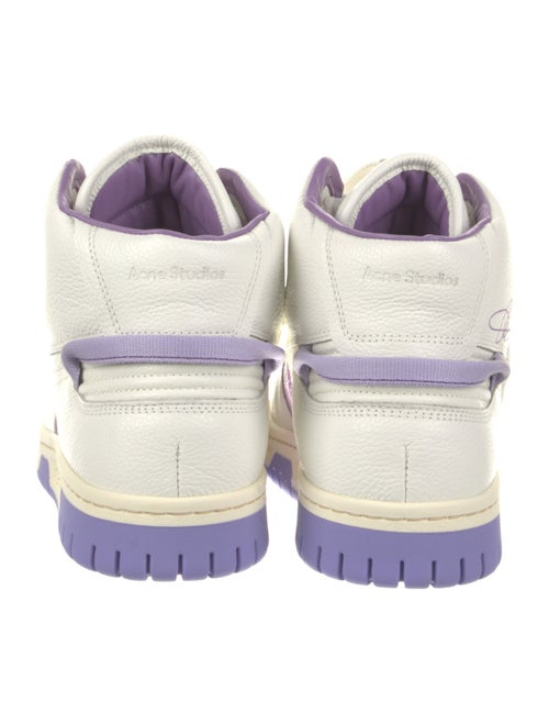 Acne Studios Leather Colorblock Pattern Sneakers