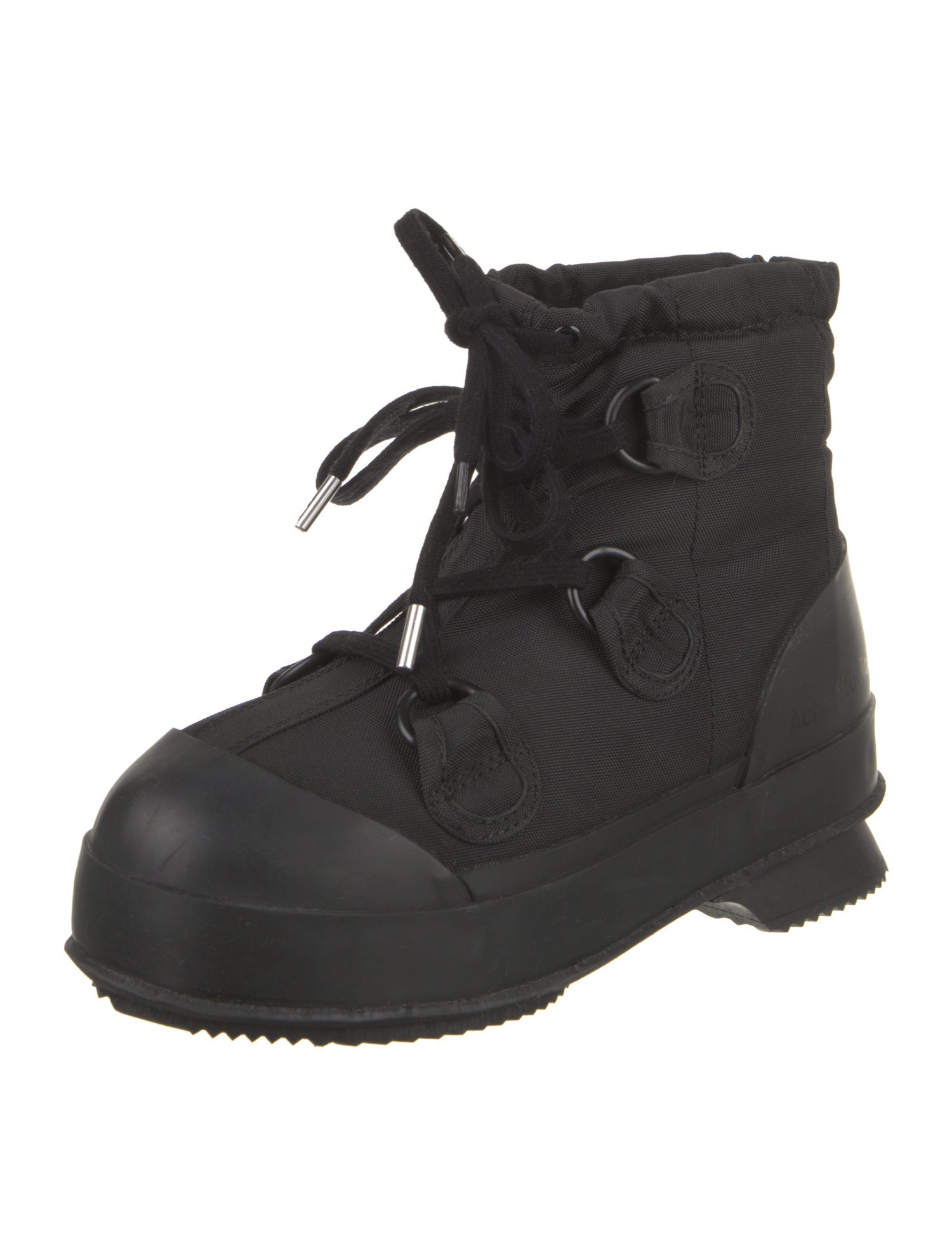 Acne Studios Canvas Combat Boots