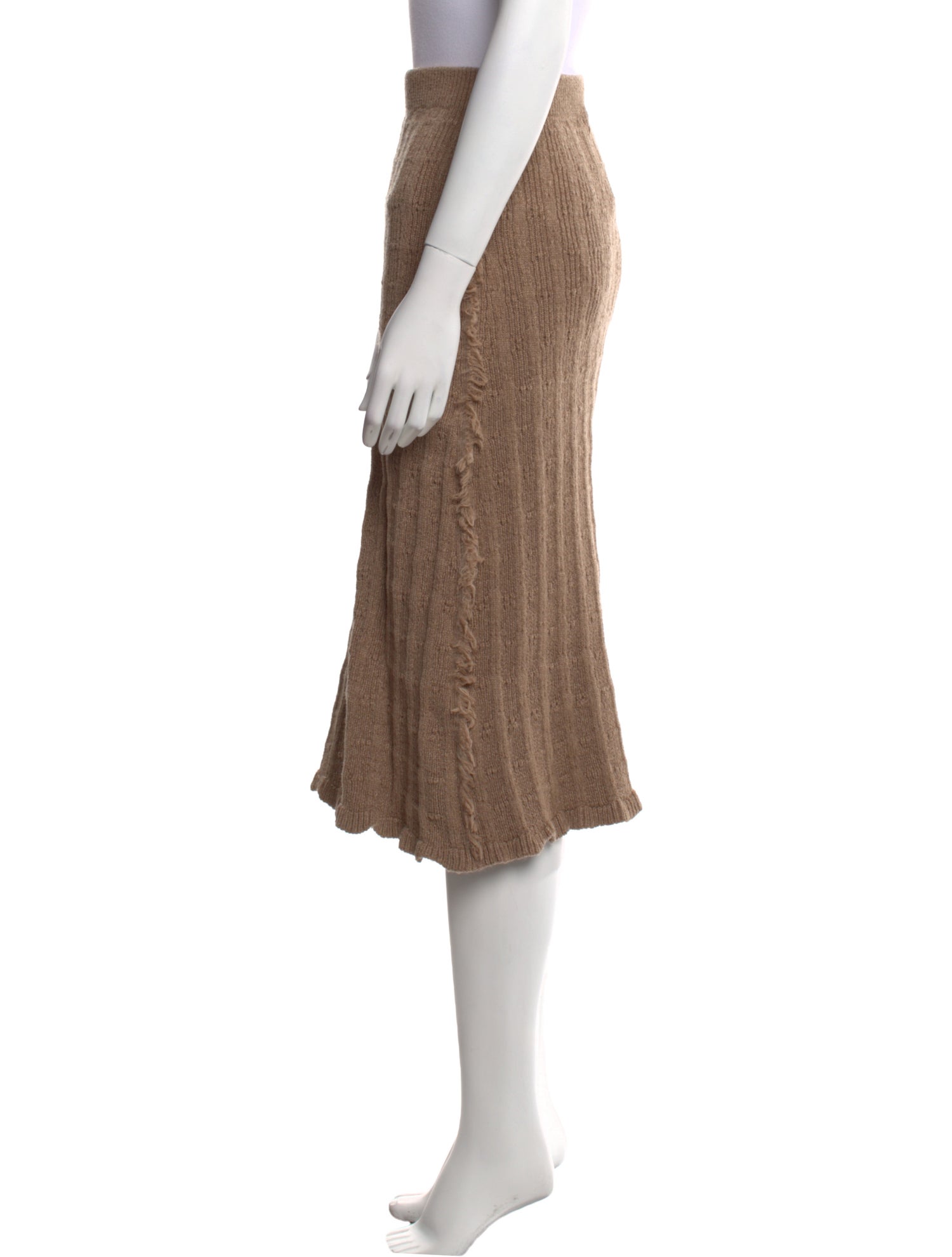 Acne Studios Raw-Edge Trim Knee-Length Skirt w/ Tags