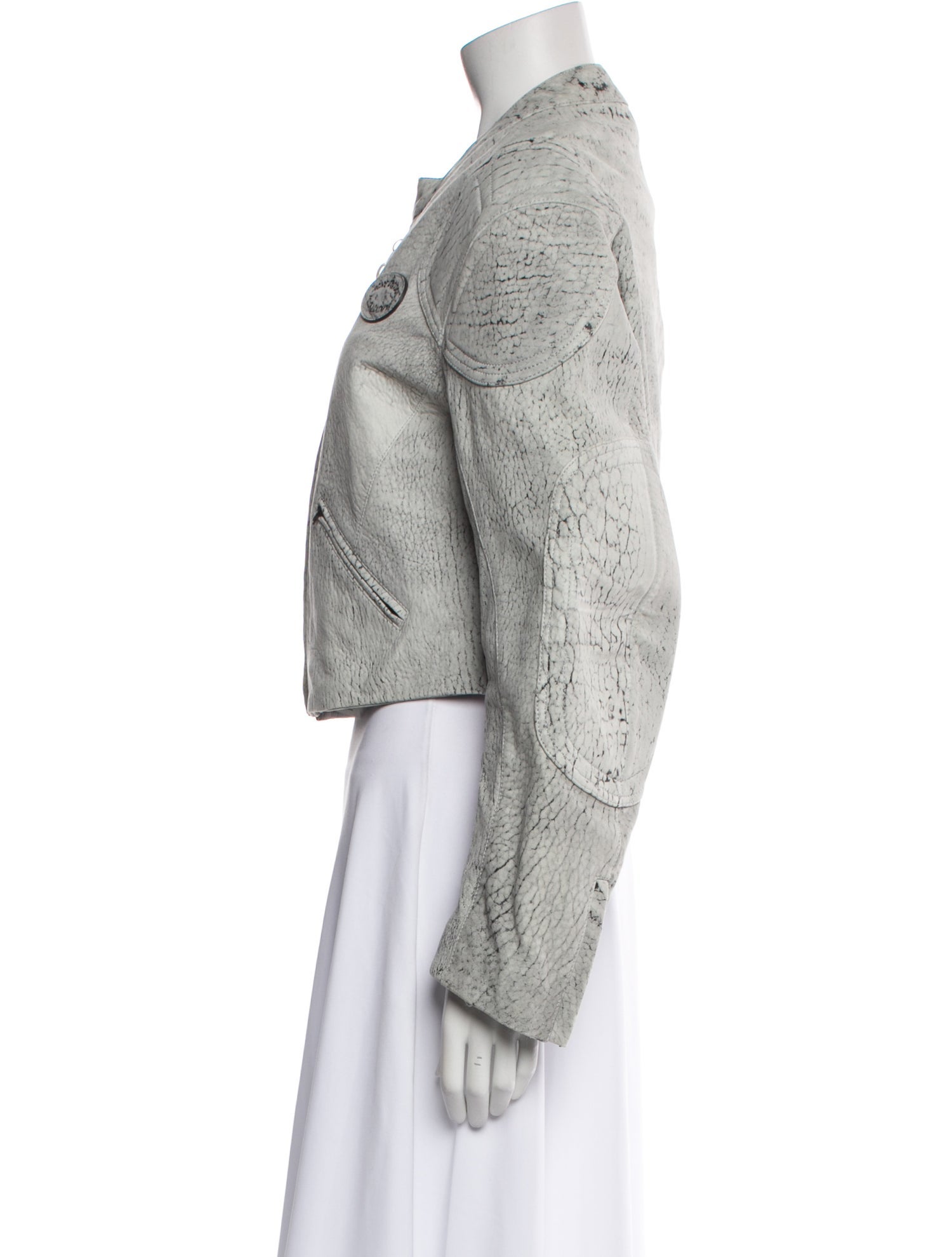 Acne Studios Lamb Leather Animal Print Evening Jacket w/ Tags