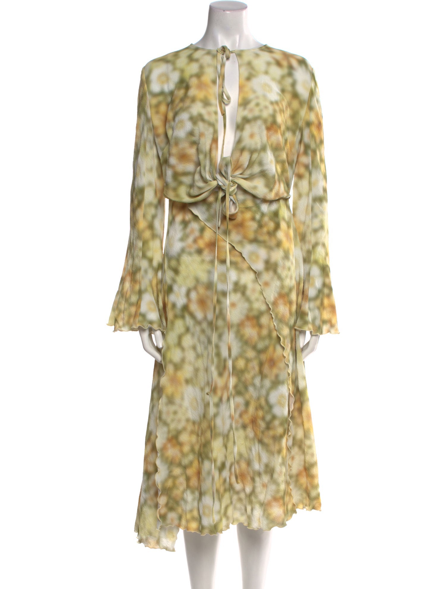 Acne Studios Floral Print Midi Length Dress w/ Tags