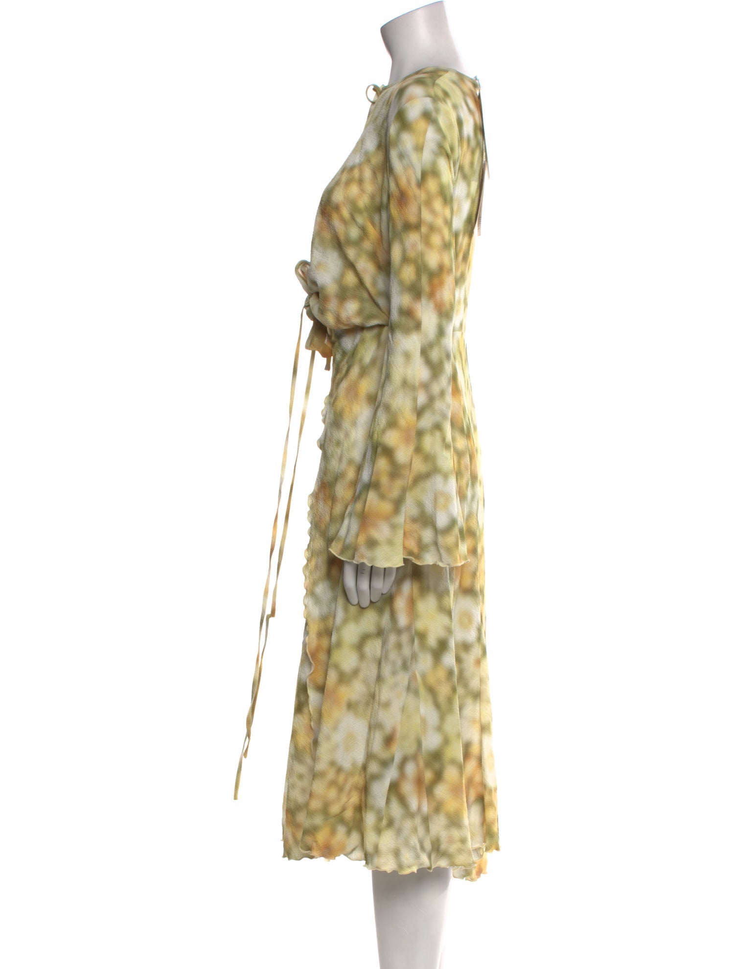 Acne Studios Floral Print Midi Length Dress w/ Tags