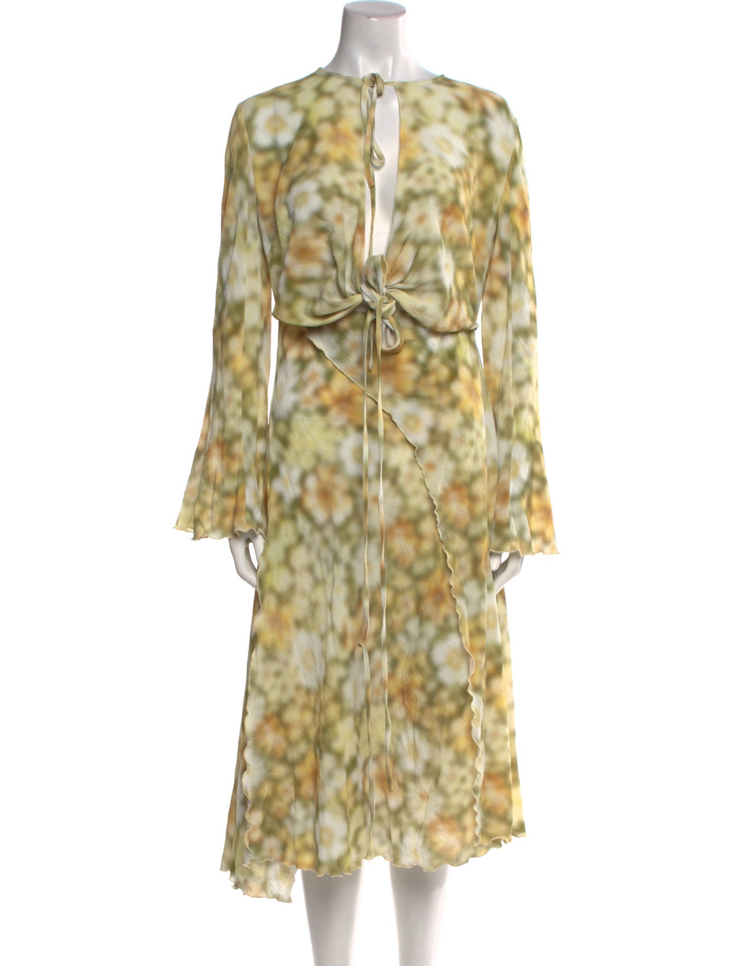 Acne Studios Floral Print Midi Length Dress w/ Tags