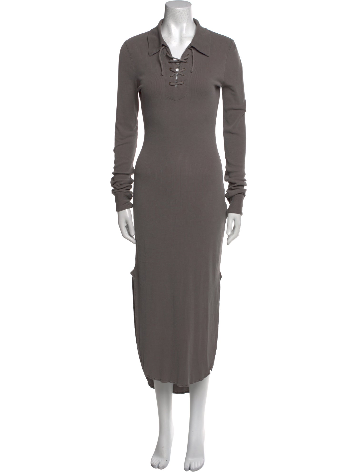 Acne Studios Cowl Neck Midi Length Dress