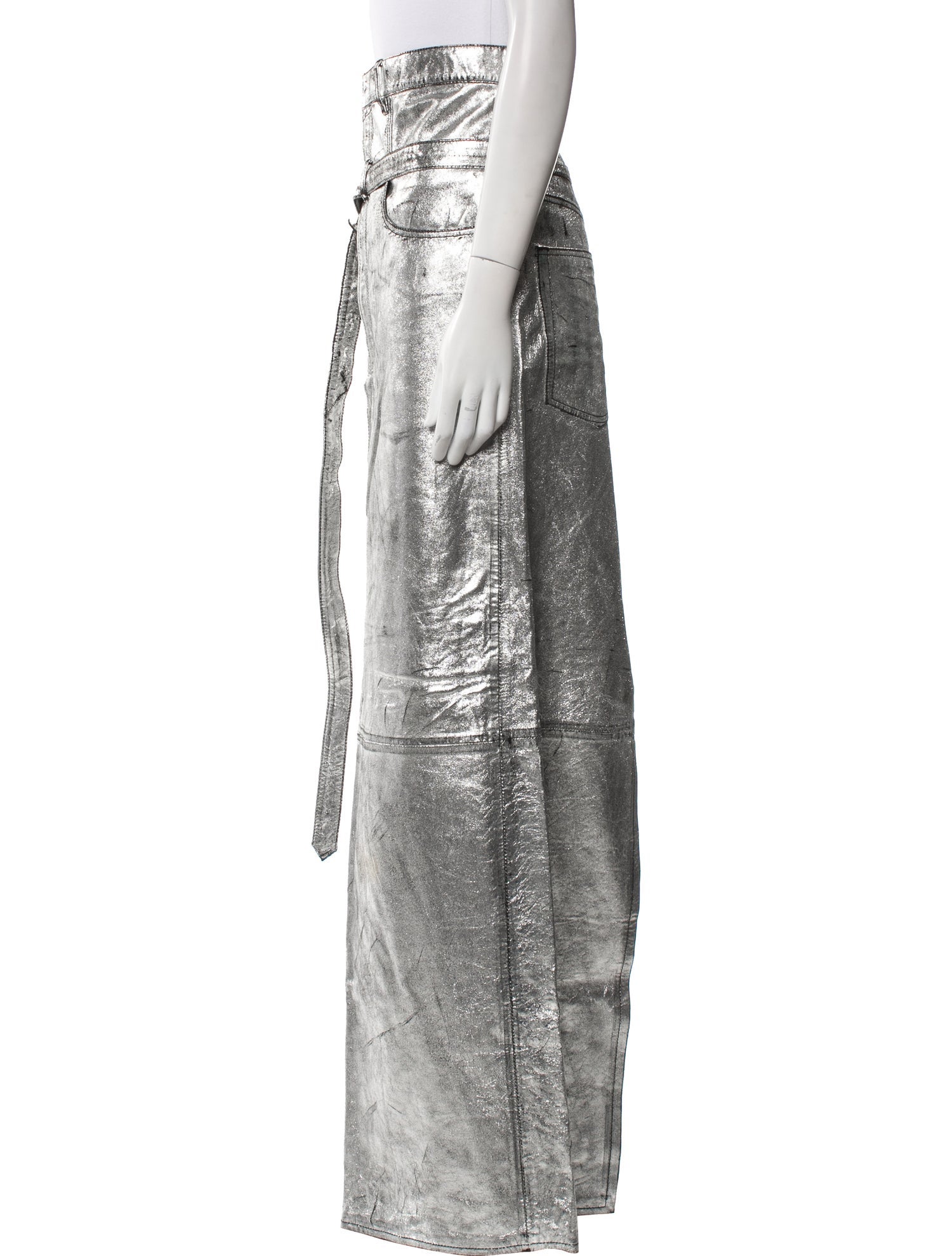 Acne Studios Leather Long Skirt
