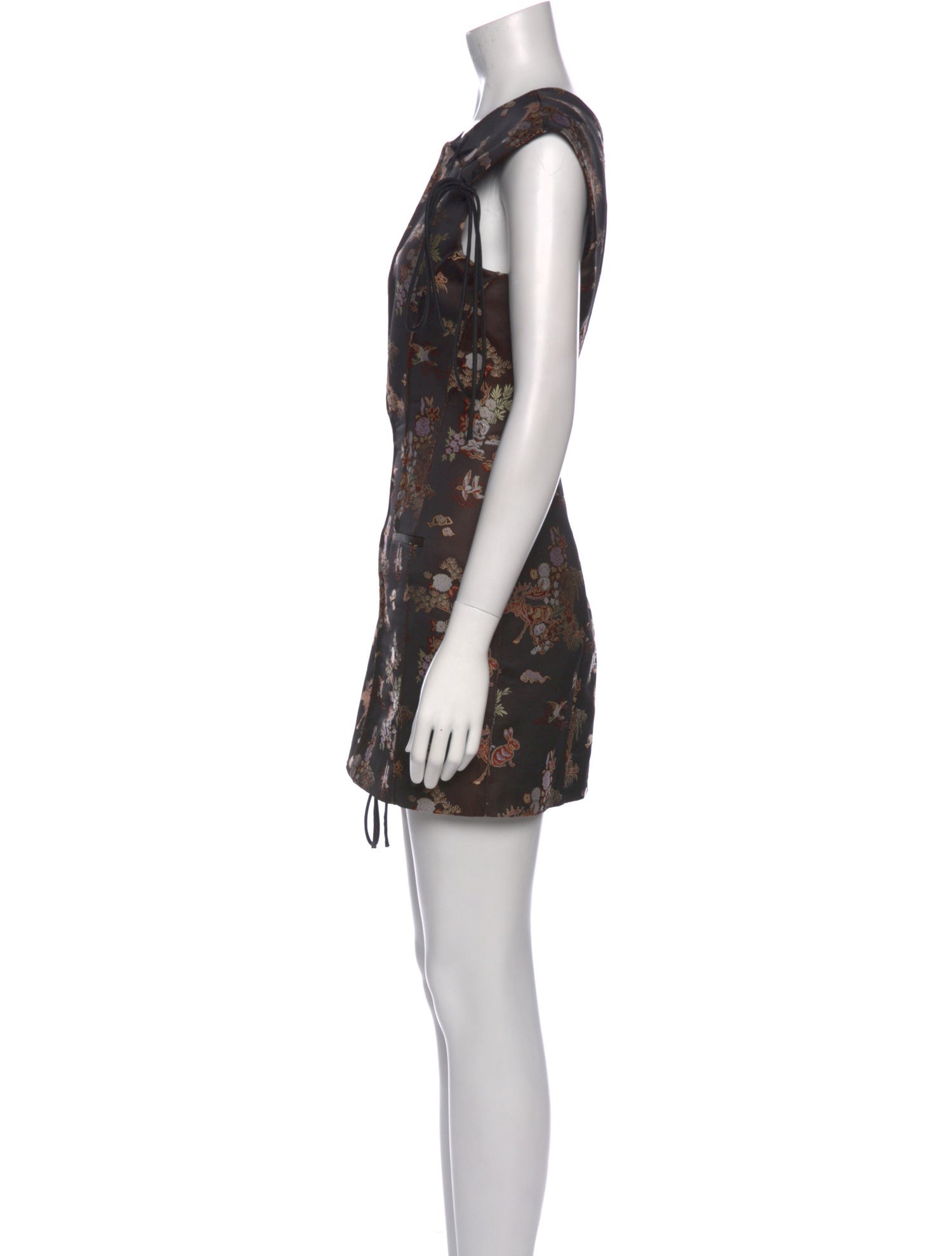 Acne Studios Floral Print Mini Dress