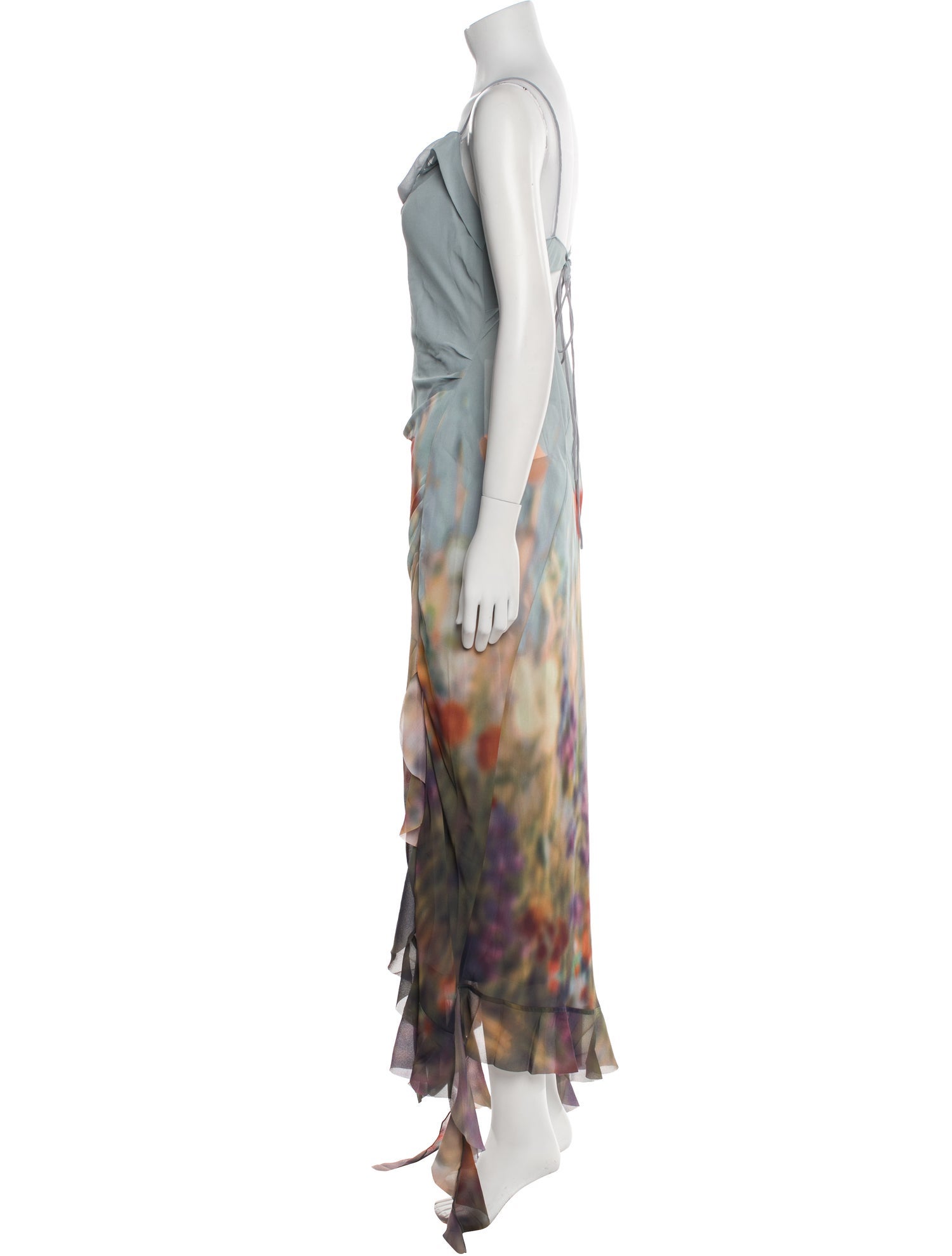 Acne Studios Tie-Dye Print Long Dress