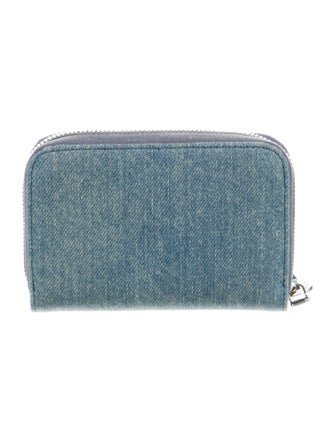 Acne Studios Denim Patterned Compact Wallet