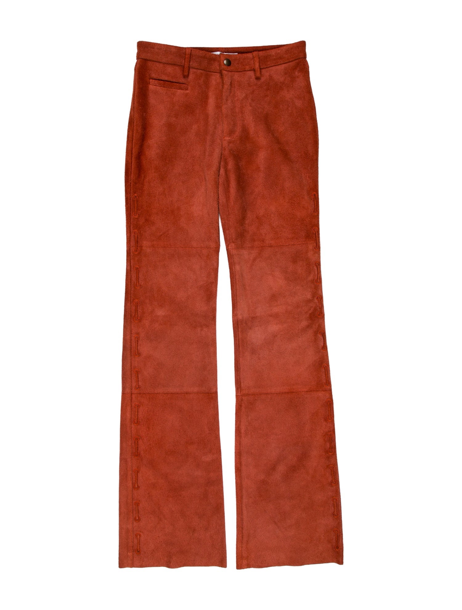 Acne Studios Calf Leather Wide Leg Pants