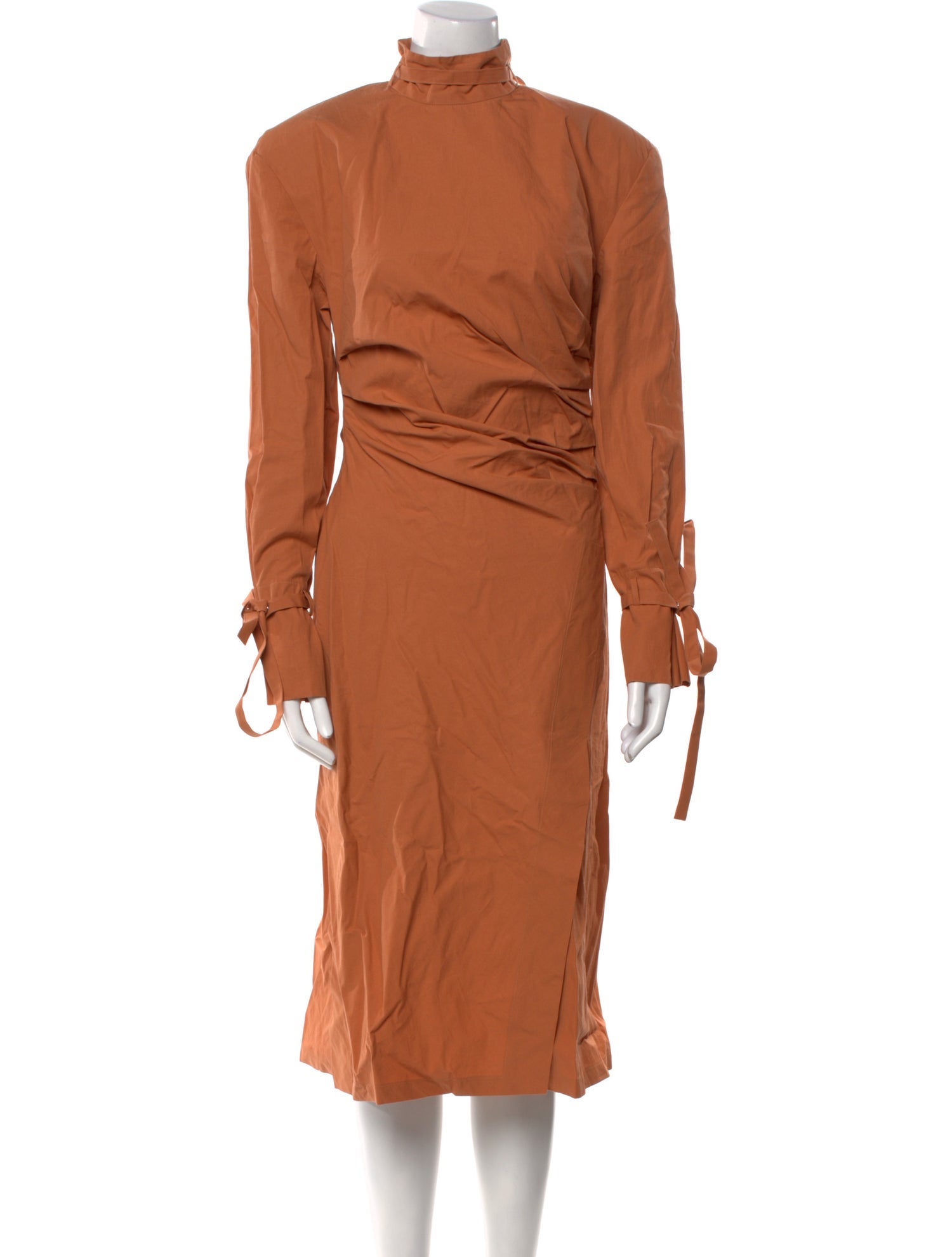 Acne Studios Mock Neck Midi Length Dress