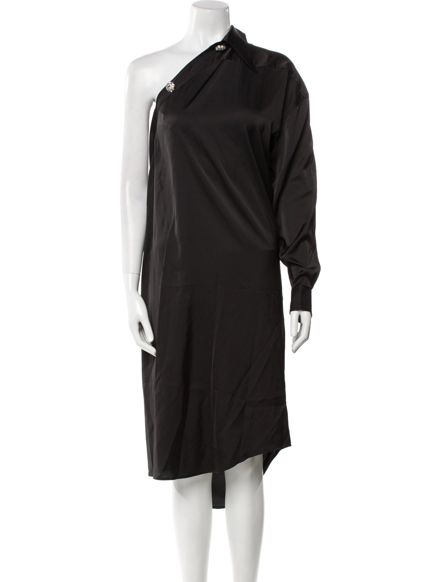 Acne Studios One-Shoulder Midi Length Dress