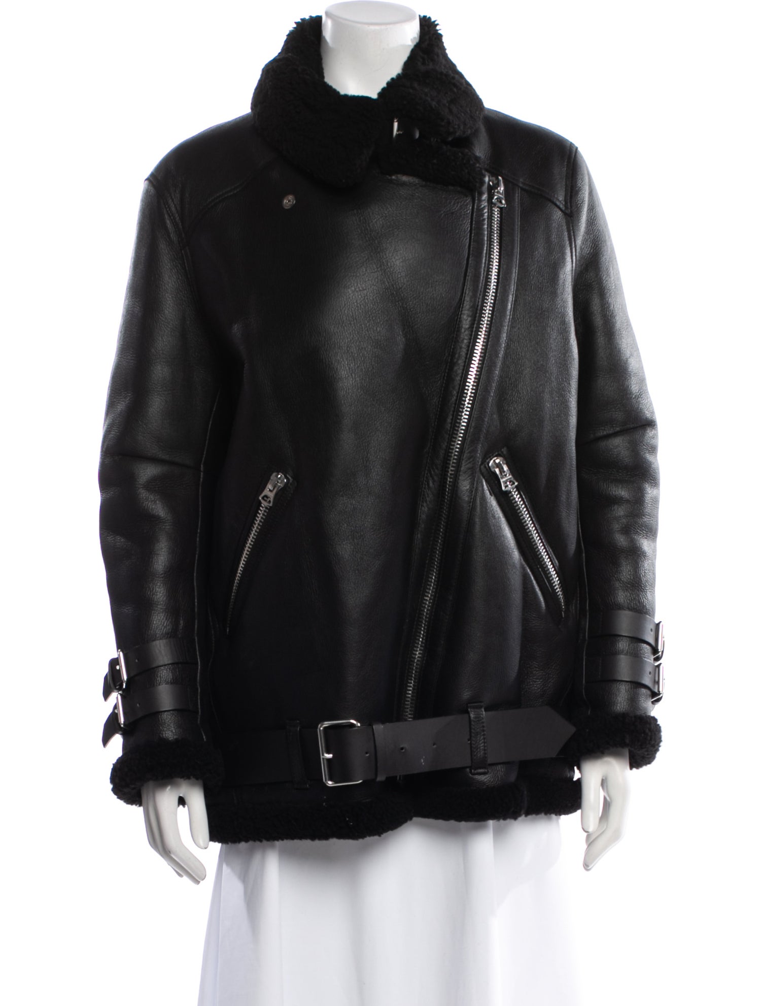 Acne Studios Shearling Fur Coat