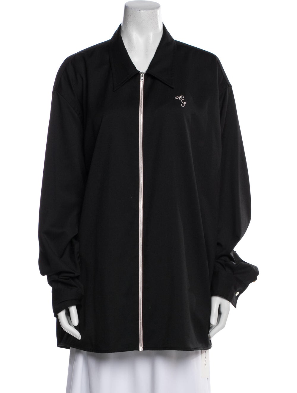 Acne Studios Wool Jacket Black Pointed Collar - image 1