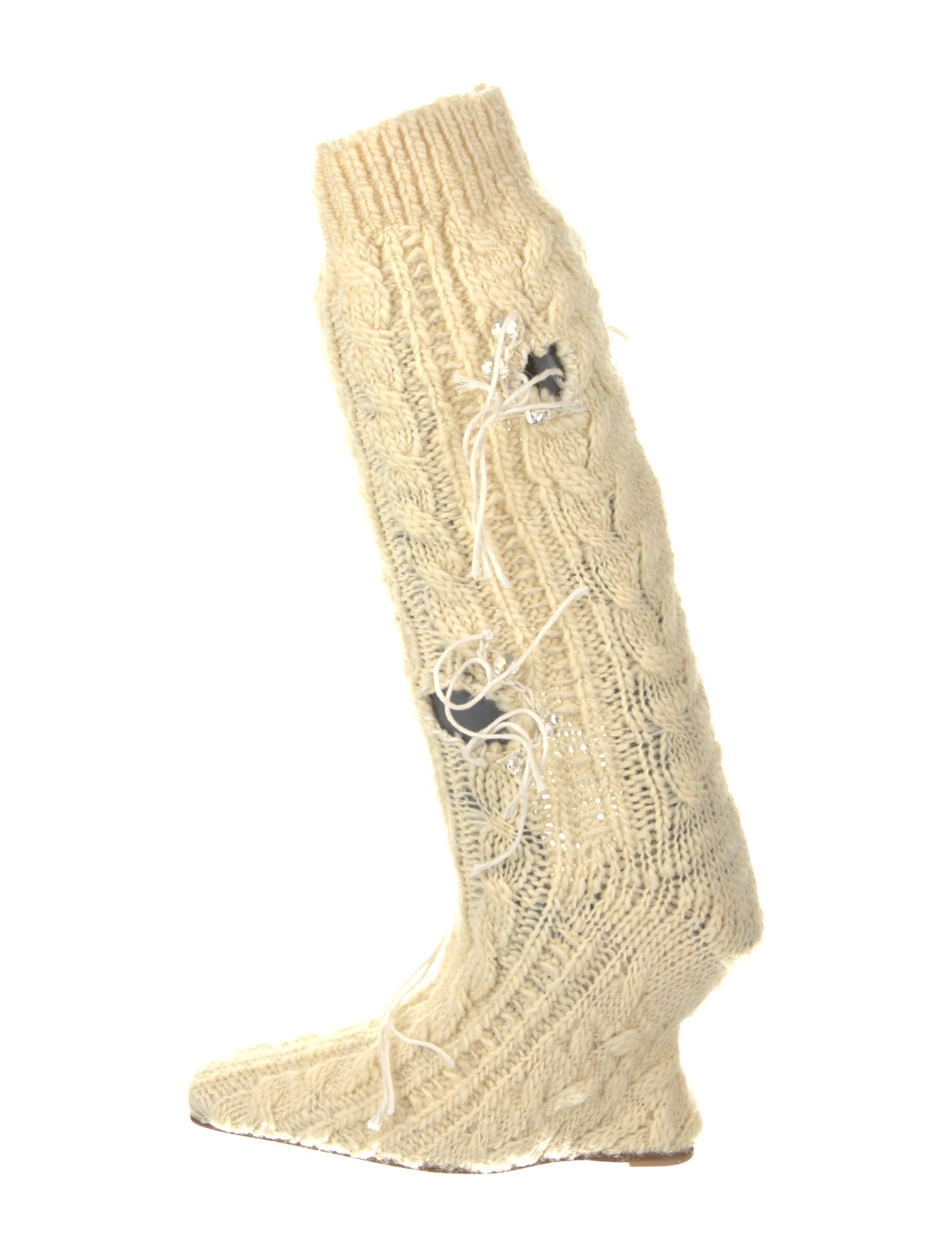 Acne Studios Printed Crystal Embellishments Sock Boots