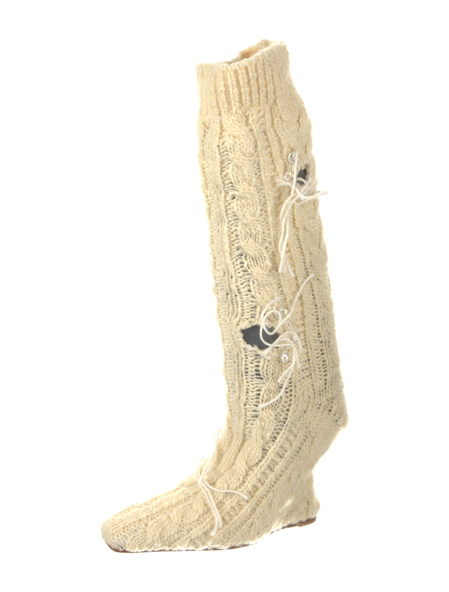 Acne Studios Printed Crystal Embellishments Sock Boots