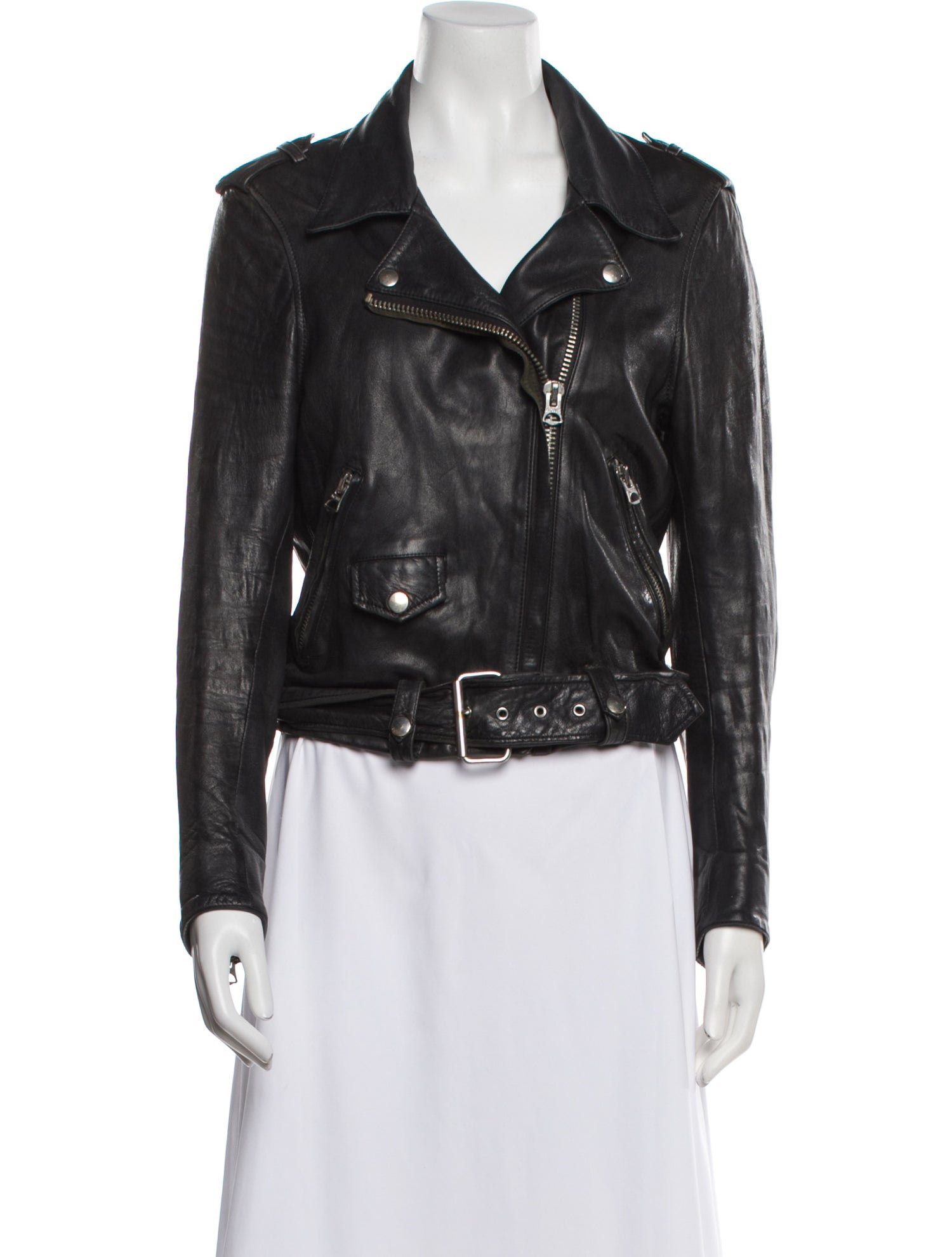 Acne Studios Leather Biker Jacket