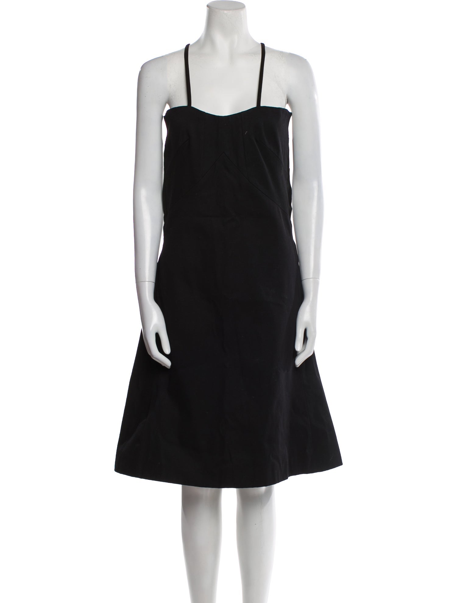 Acne Studios Square Neckline Knee-Length Dress