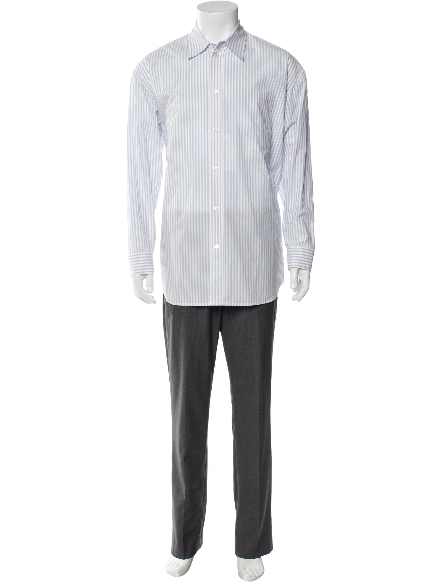 Acne Studios Striped Long Sleeve Tuxedo Shirt w/ Tags