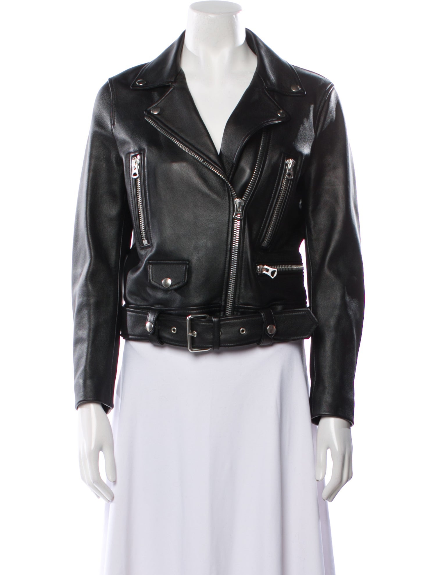 Acne Studios Lamb Leather Biker Jacket