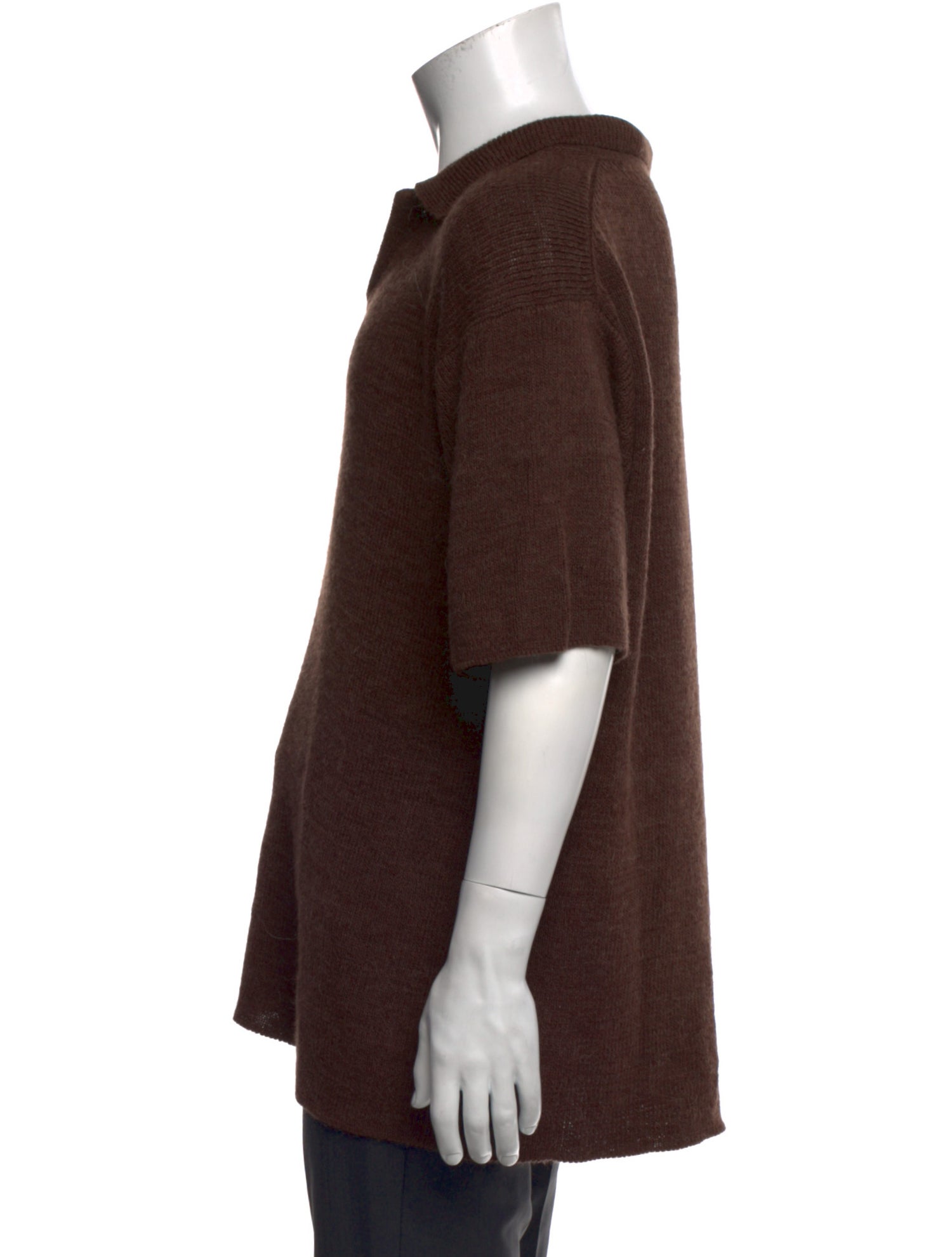 Acne Studios Hemp Crew Neck Polo Sweater