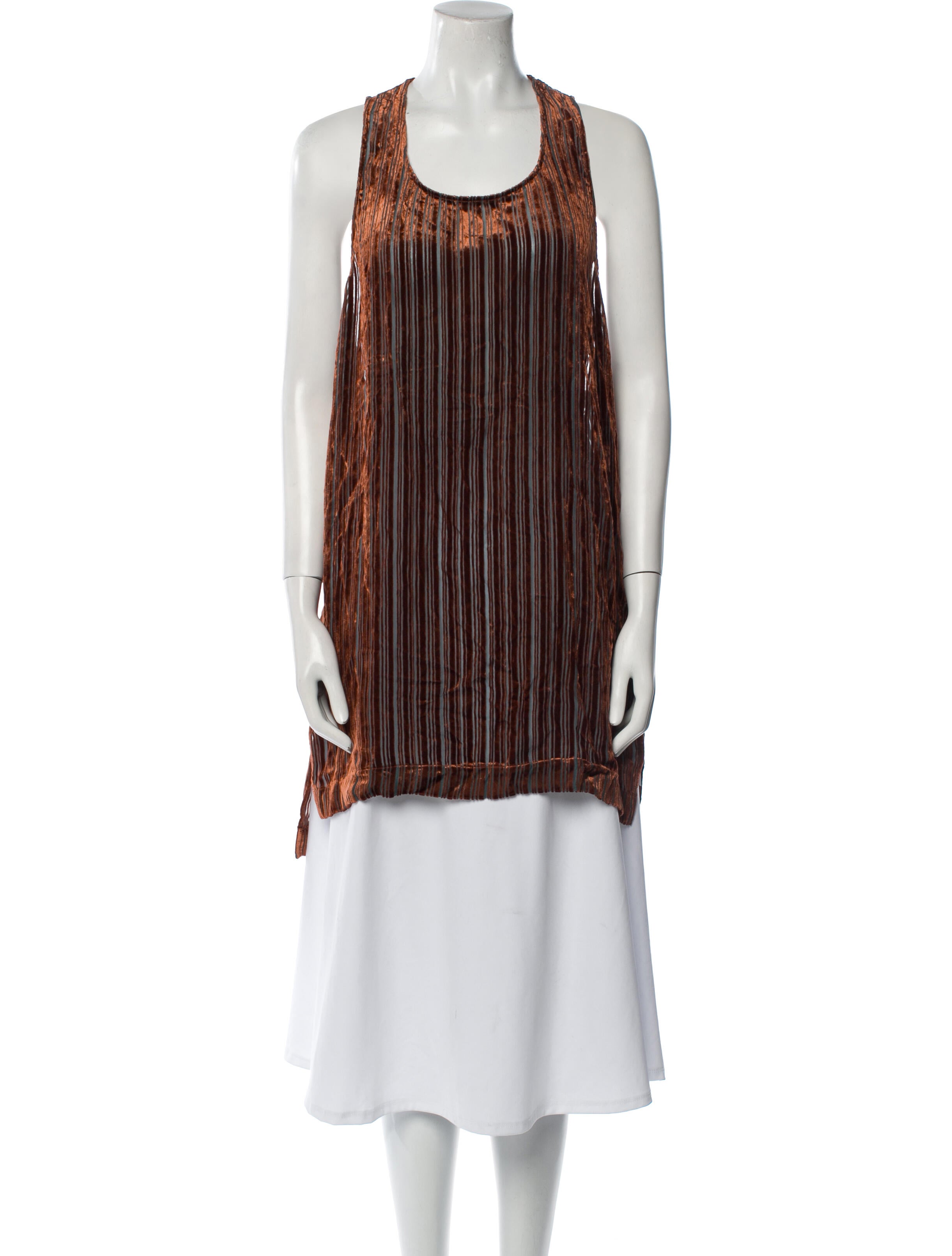 Acne Studios Printed Scoop Neck Tunic