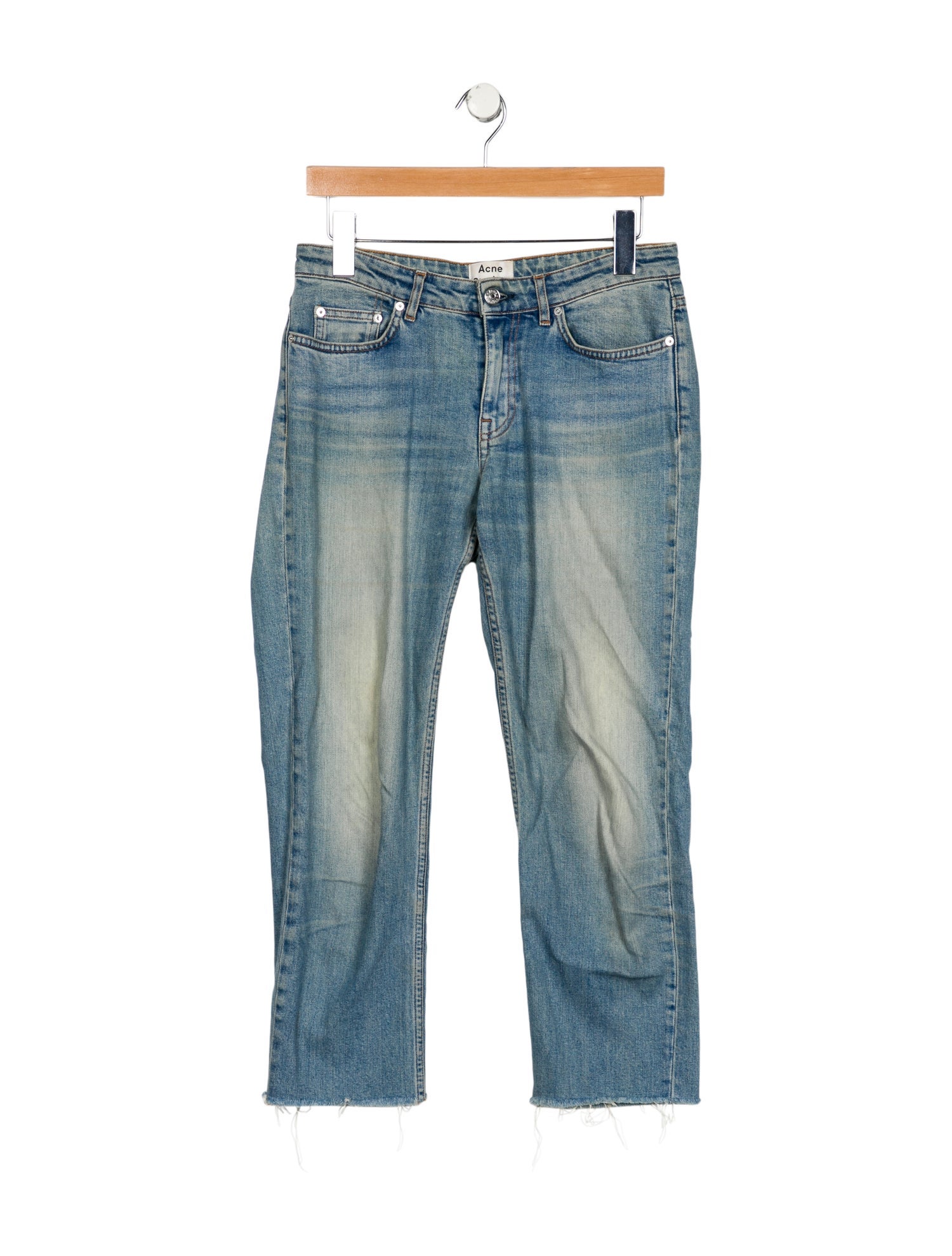 Acne Studios Mid-Rise Straight Leg Jeans
