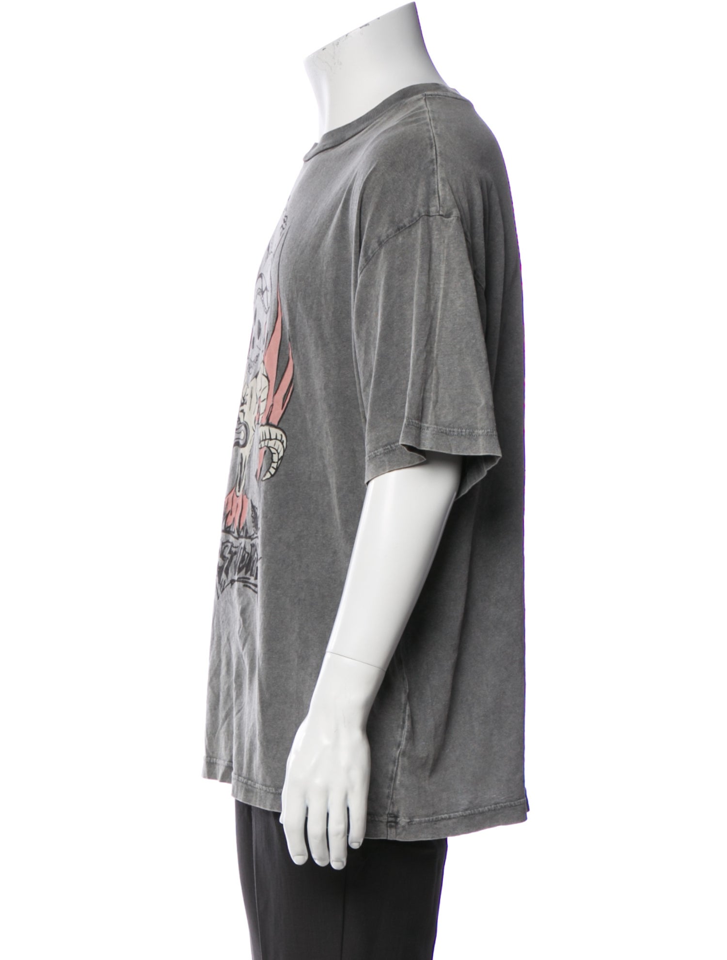 Acne Studios Graphic Print Crew Neck T-Shirt