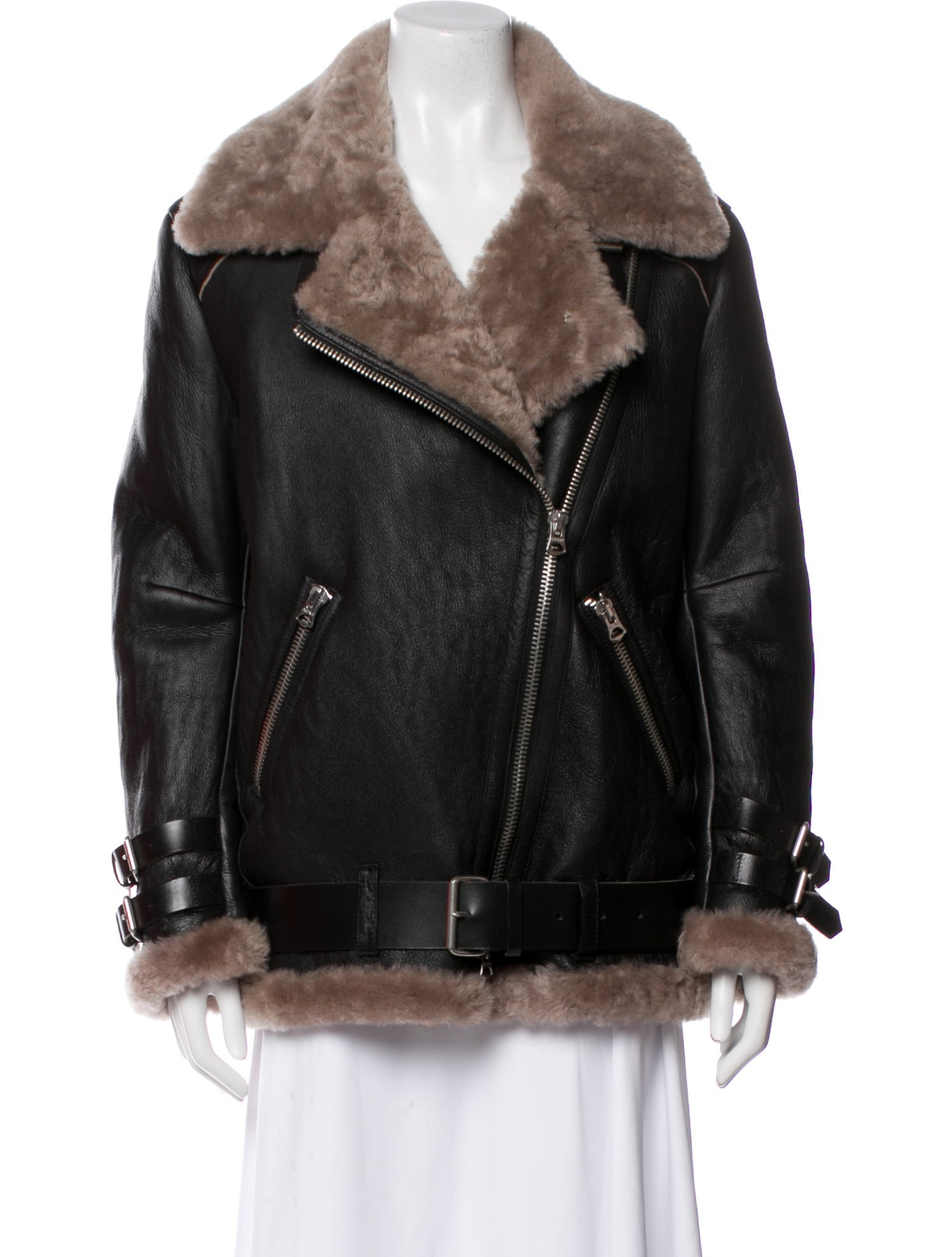 Acne Studios Lamb Leather Fur Jacket
