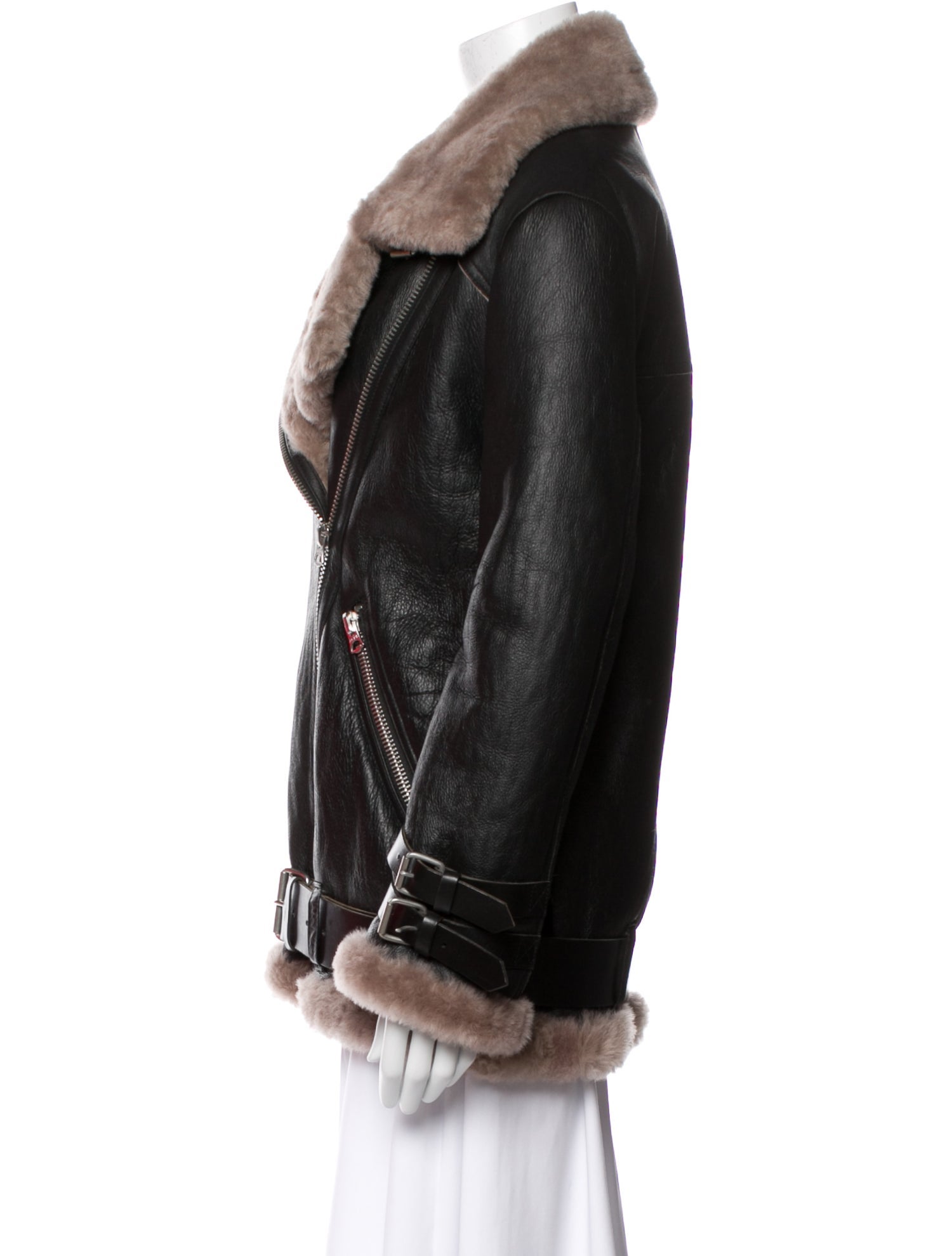Acne Studios Lamb Leather Fur Jacket