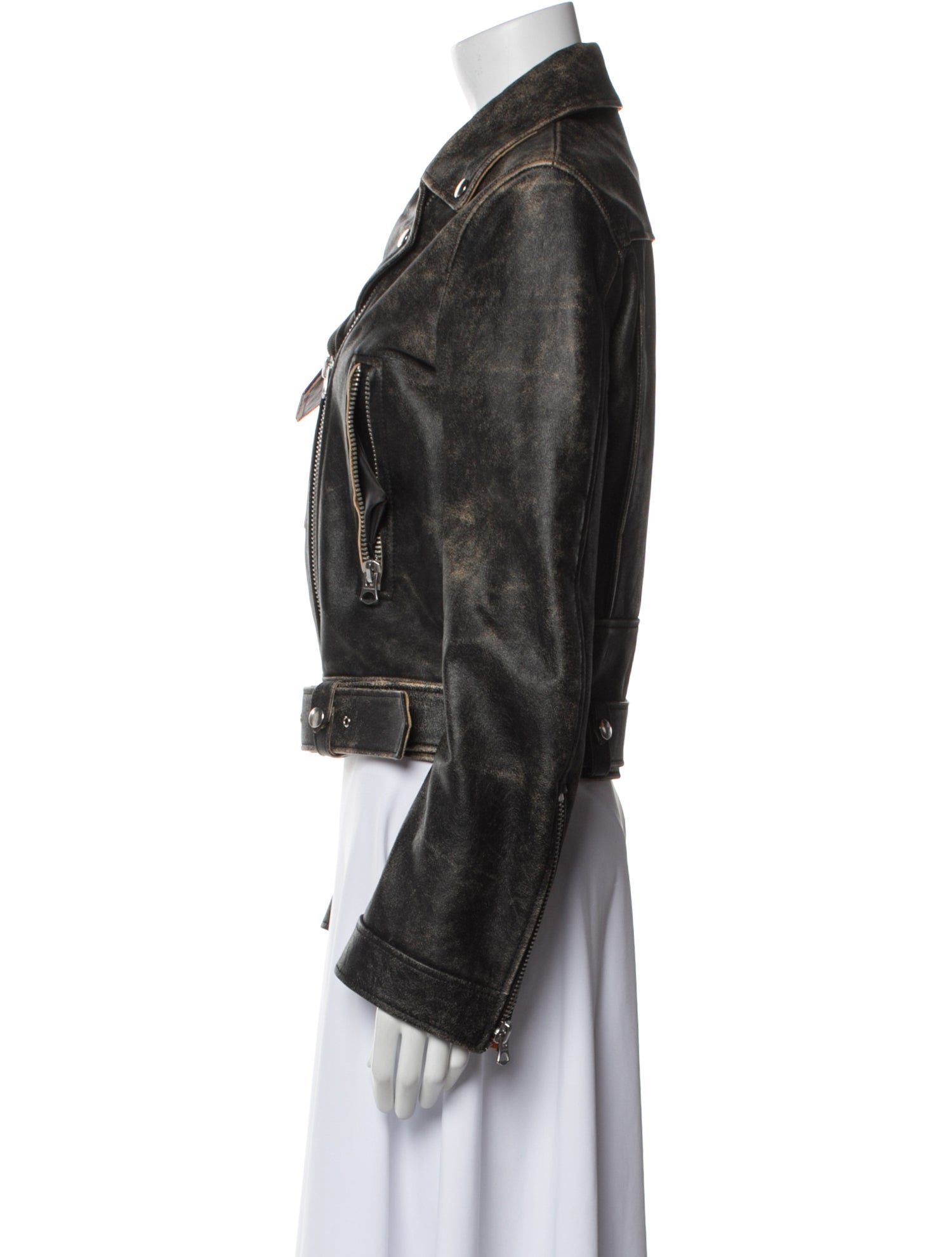 Acne Studios Calf Leather Biker Jacket