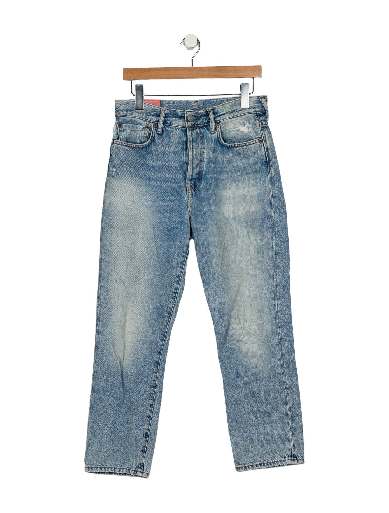 Acne Studios High-Rise Straight Leg Jeans