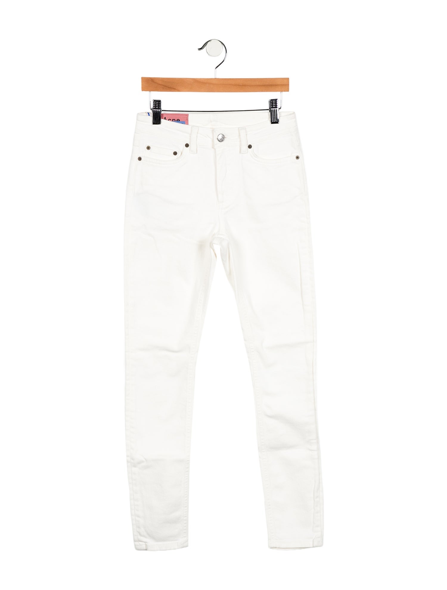 Acne Studios Blå Konst Mid-Rise Skinny Leg Jeans