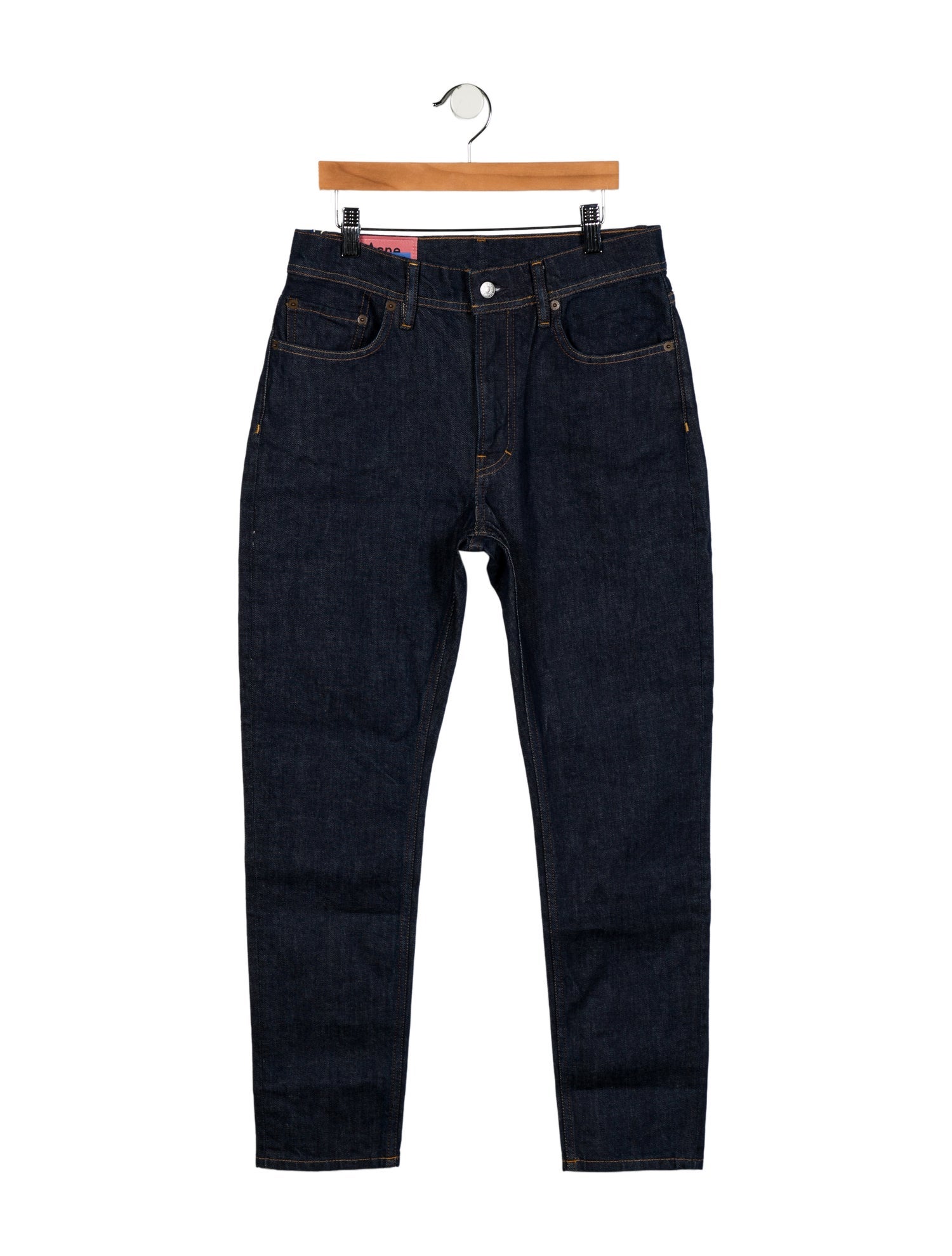 Acne Studios Blå Konst High-Rise Straight Leg Jeans