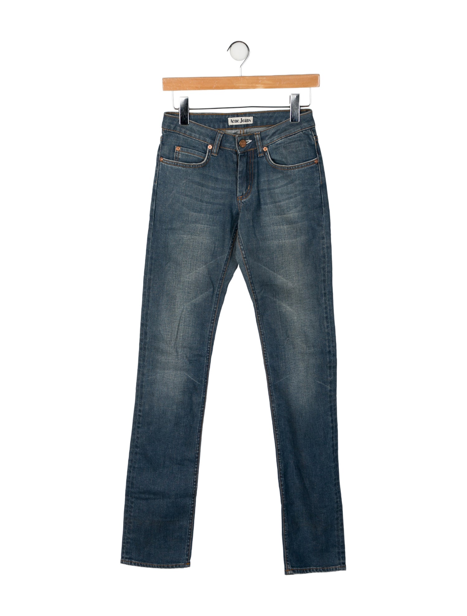 Acne Studios Low-Rise Straight Leg Jeans