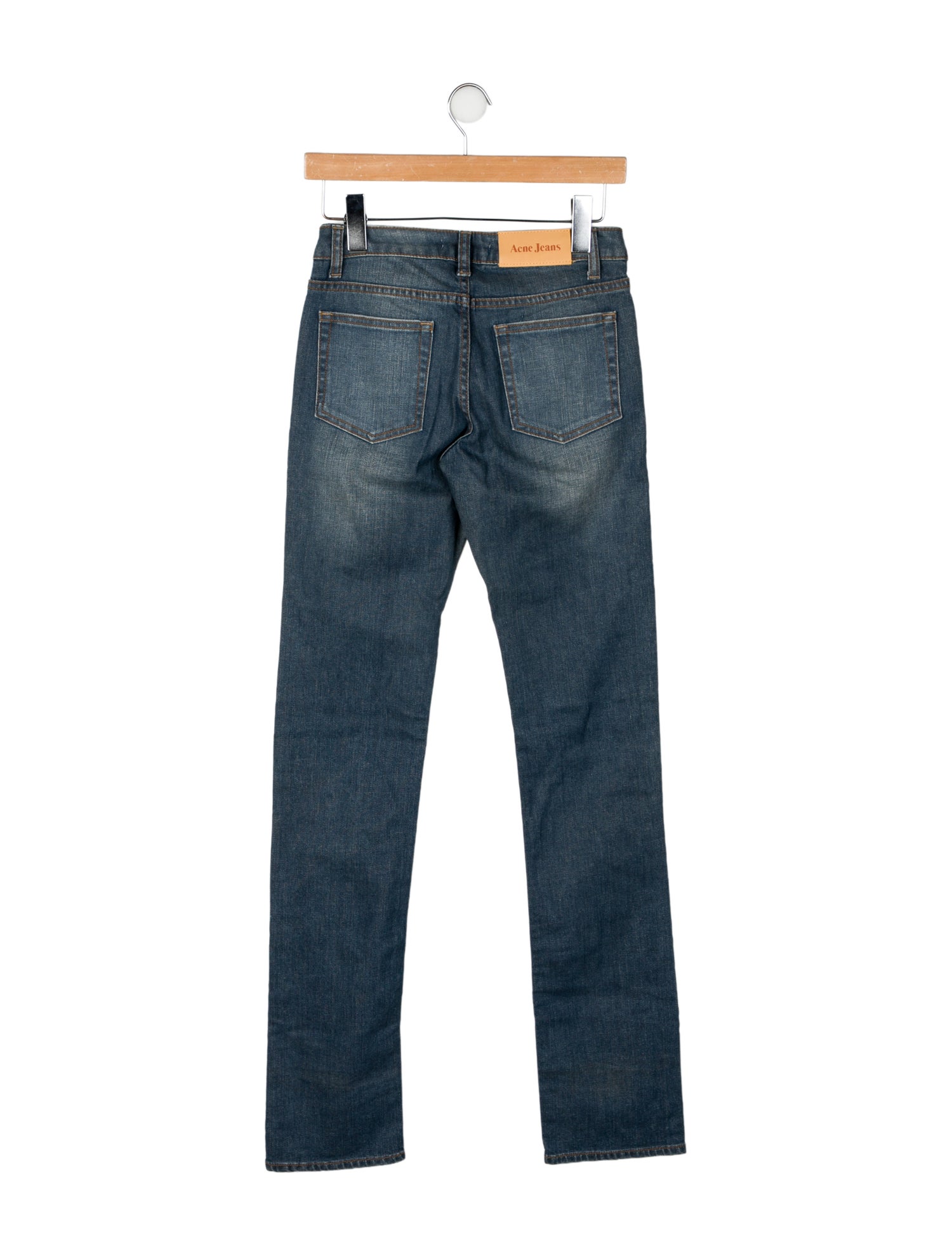 Acne Studios Low-Rise Straight Leg Jeans