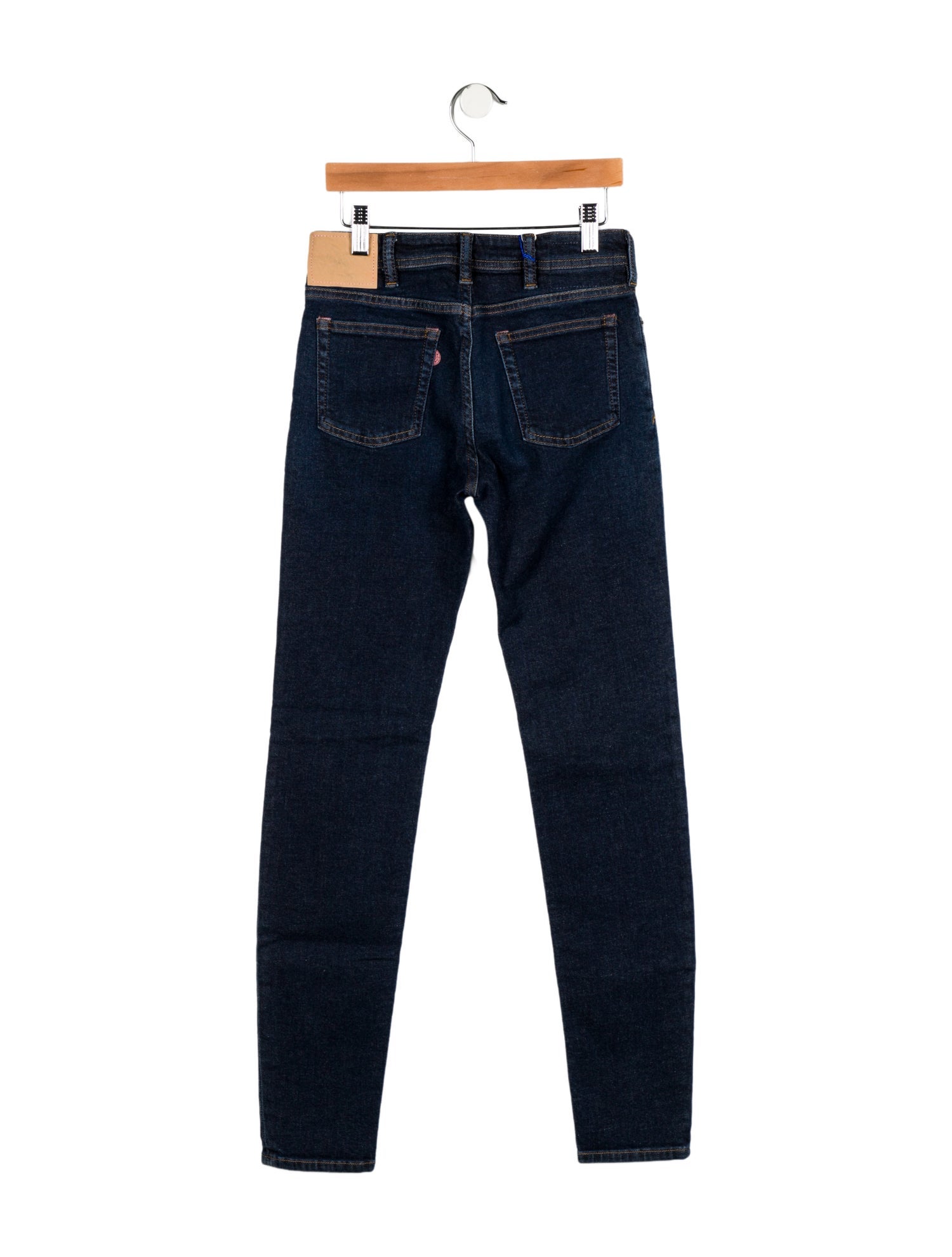 Acne Studios Blå Konst Mid-Rise Skinny Leg Jeans