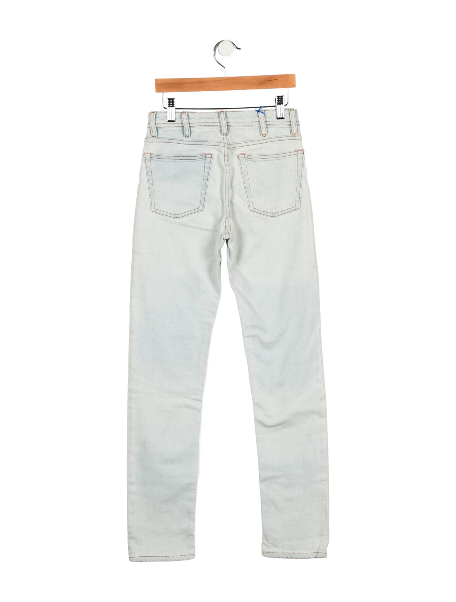 Acne Studios Blå Konst Mid-Rise Straight Leg Jeans
